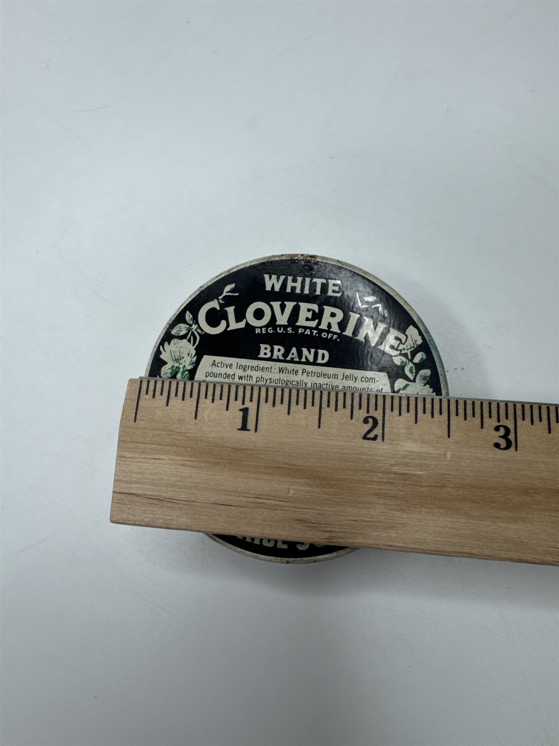 Vintage Empty White Cloverine Brand Salve Cloverine Inc New York New York