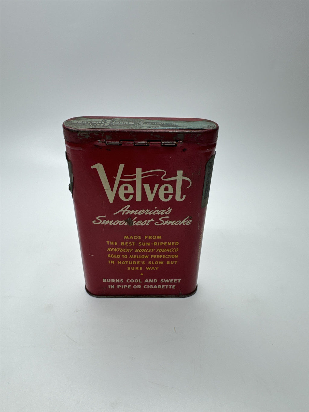 Velvet Pipe & Cigarette Tobacco Empty Tin Liggett & Myers Tobacco Co.