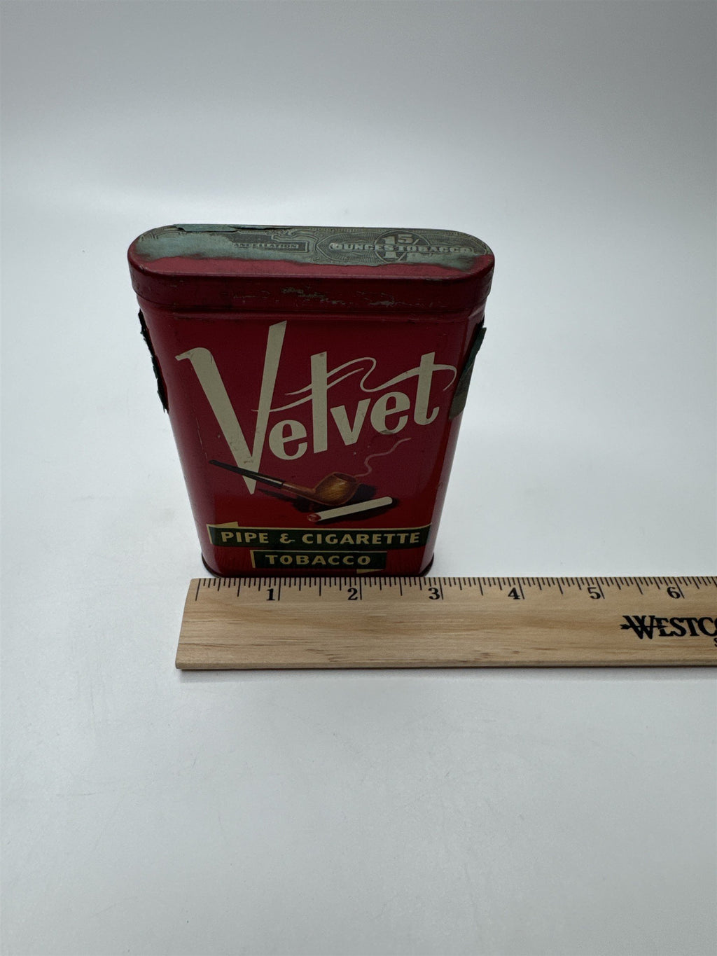 Velvet Pipe & Cigarette Tobacco Empty Tin Liggett & Myers Tobacco Co.
