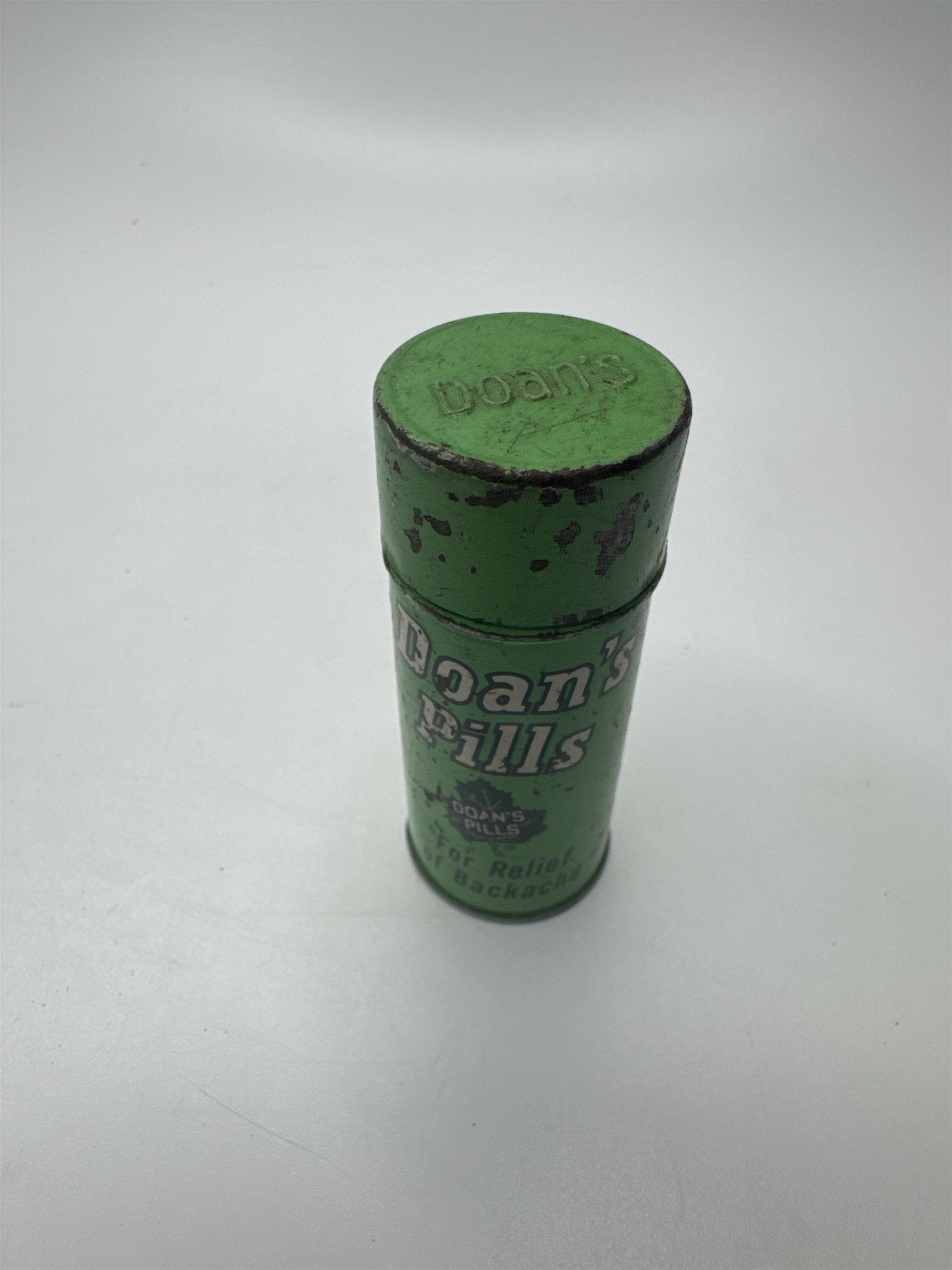 Vintage Doan's Pills Backache Relief Pills Tin Medicine Metal Tin