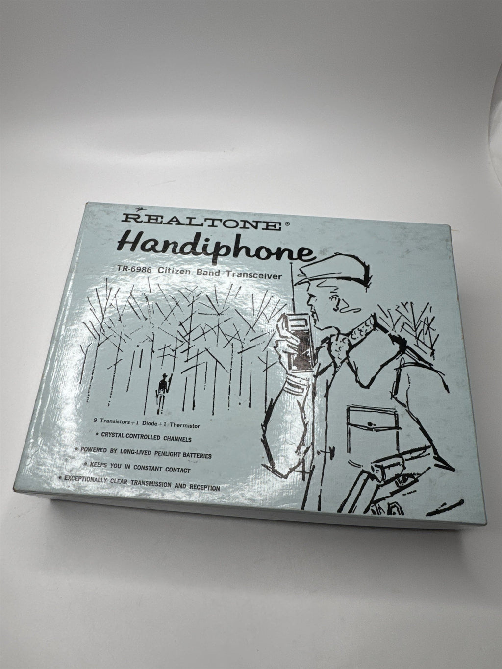 Realtone Handiphone TR-6986 Citizen Band Transceiver Black-Silver Channel 9