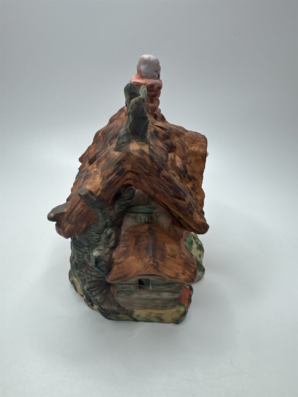Vintage Porcelain Haunted House Spooky Jack-O-Lantern Witch's Village House