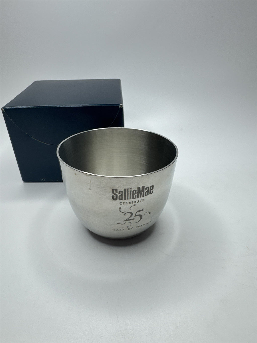 Vintage SallieMae 25 Years of Service Pewter Cup from Woodbury Pewterers