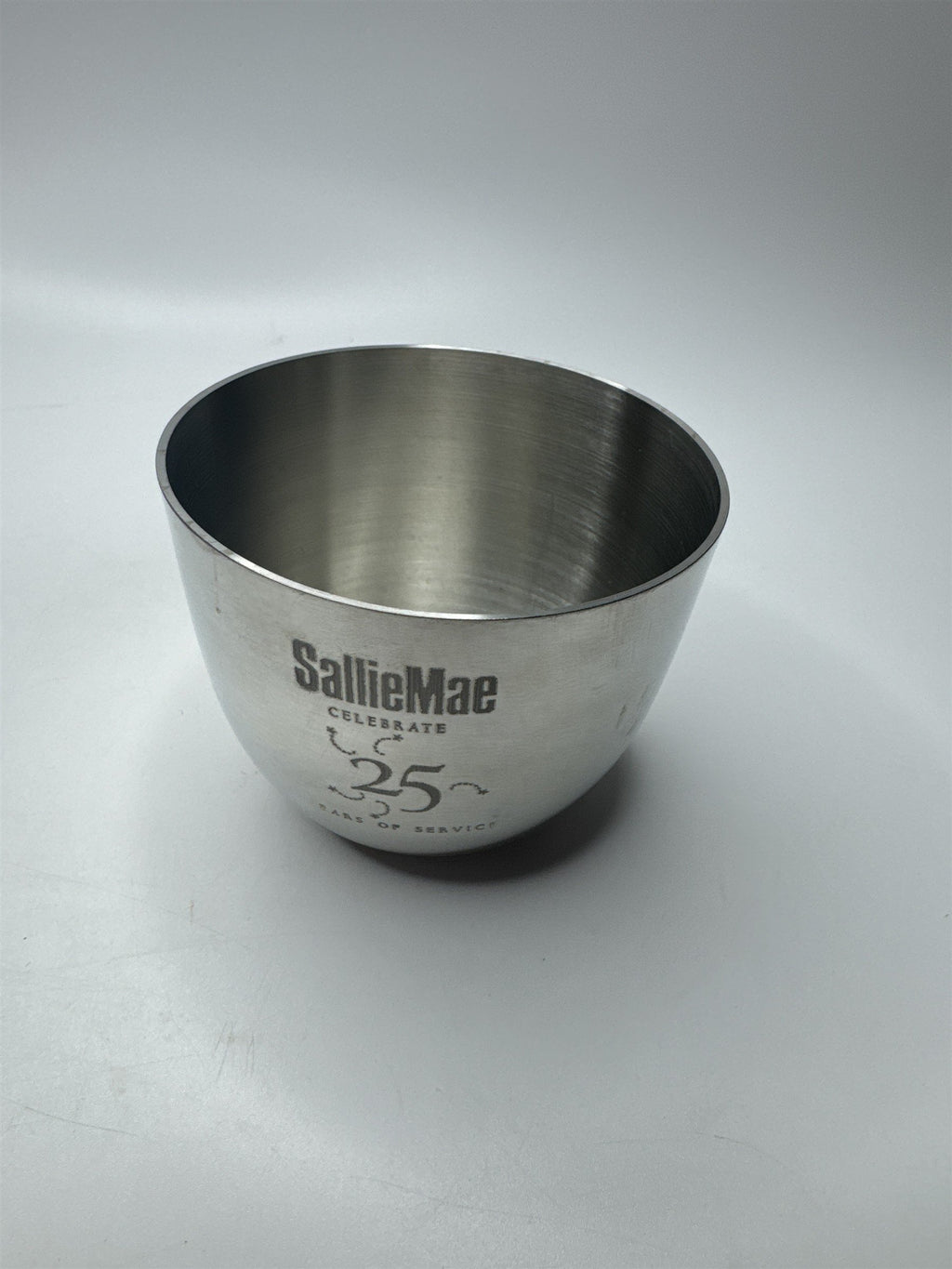 Vintage SallieMae 25 Years of Service Pewter Cup from Woodbury Pewterers