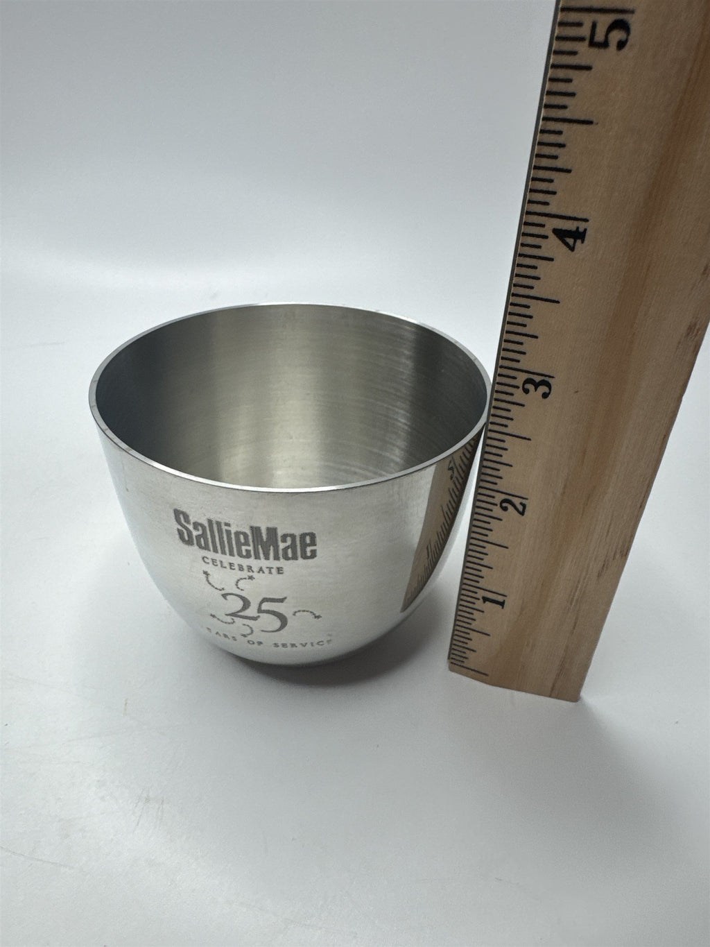 Vintage SallieMae 25 Years of Service Pewter Cup from Woodbury Pewterers