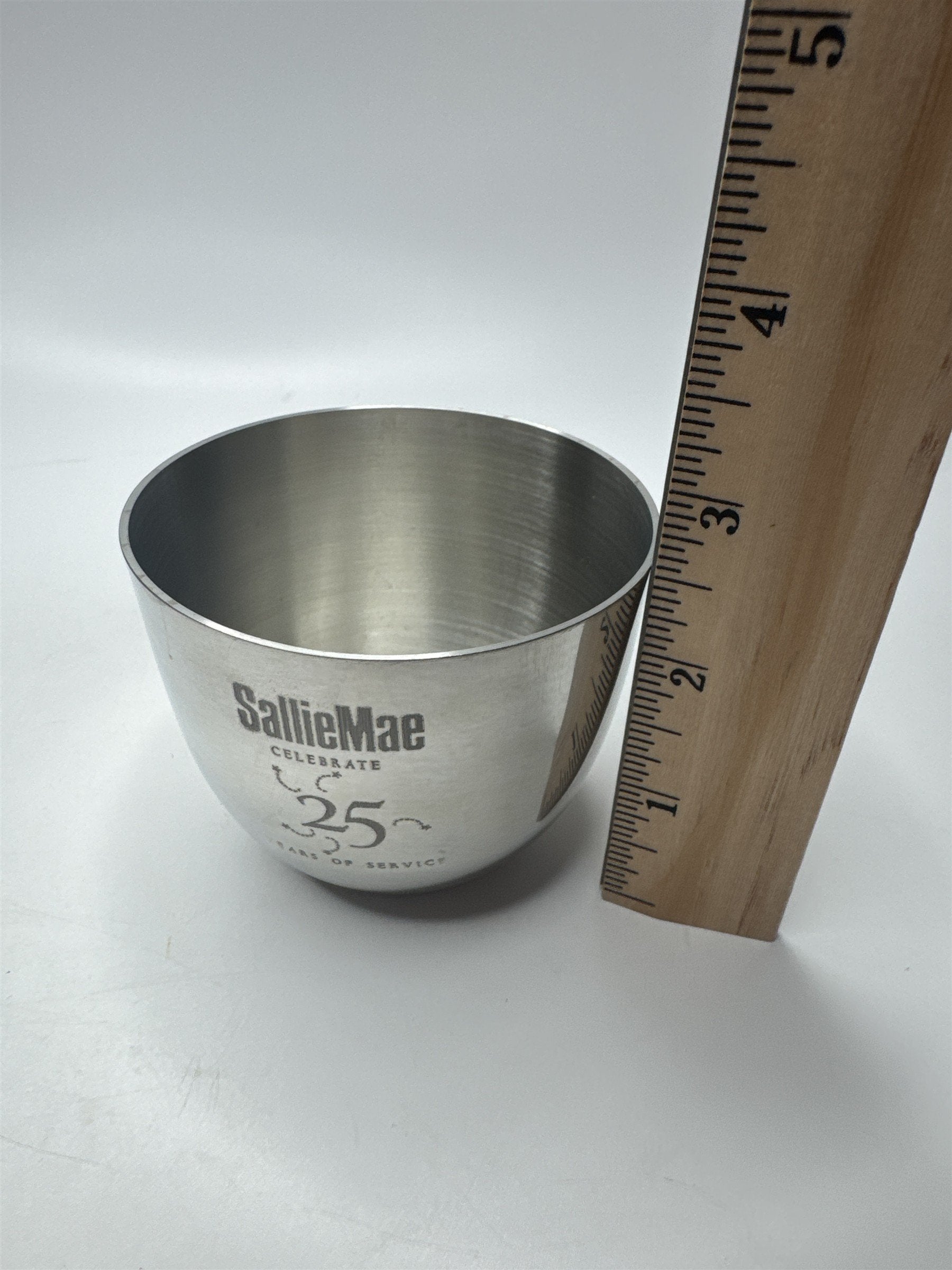 Vintage SallieMae 25 Years of Service Pewter Cup from Woodbury Pewterers