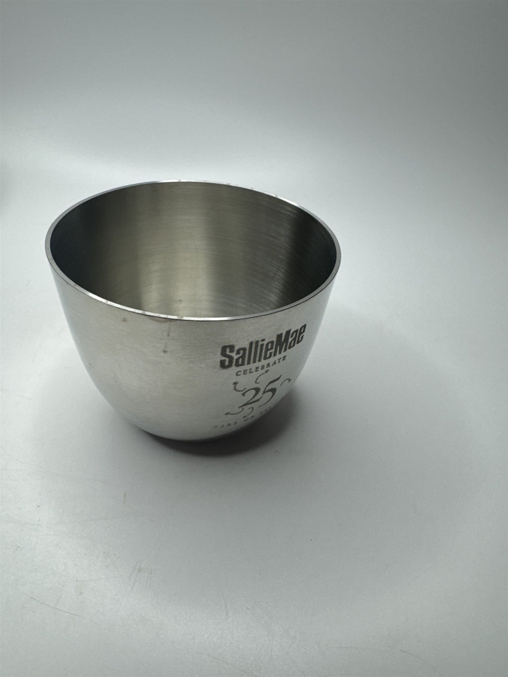 Vintage SallieMae 25 Years of Service Pewter Cup from Woodbury Pewterers