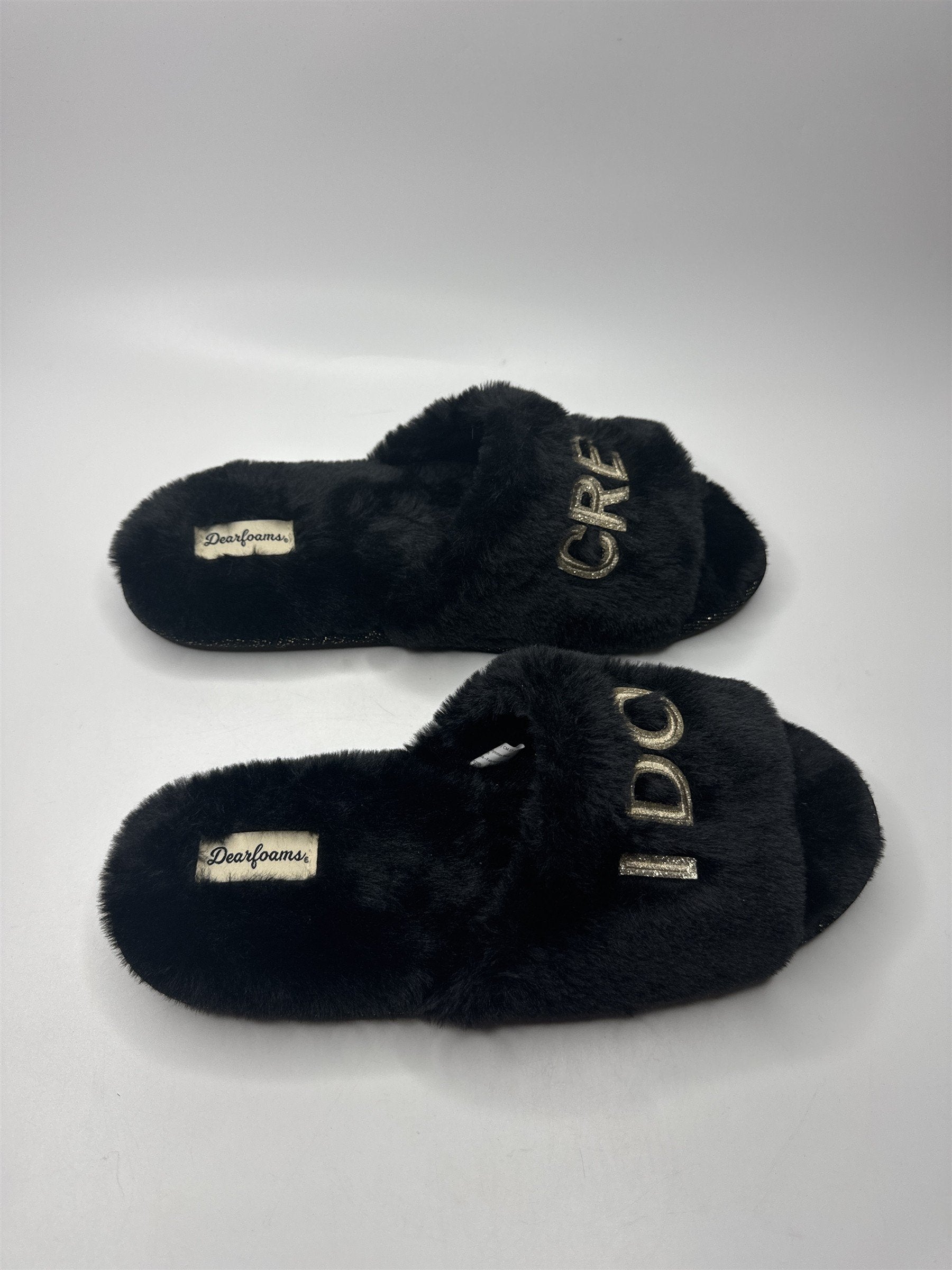 Womens "I DO CREW" Bachelorette Weekend Slippers Dearfoams XLarge US 11-12