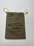 Vintage Central National Bank Canajoharie Deposit Money Coin Drawstring Bank Bag
