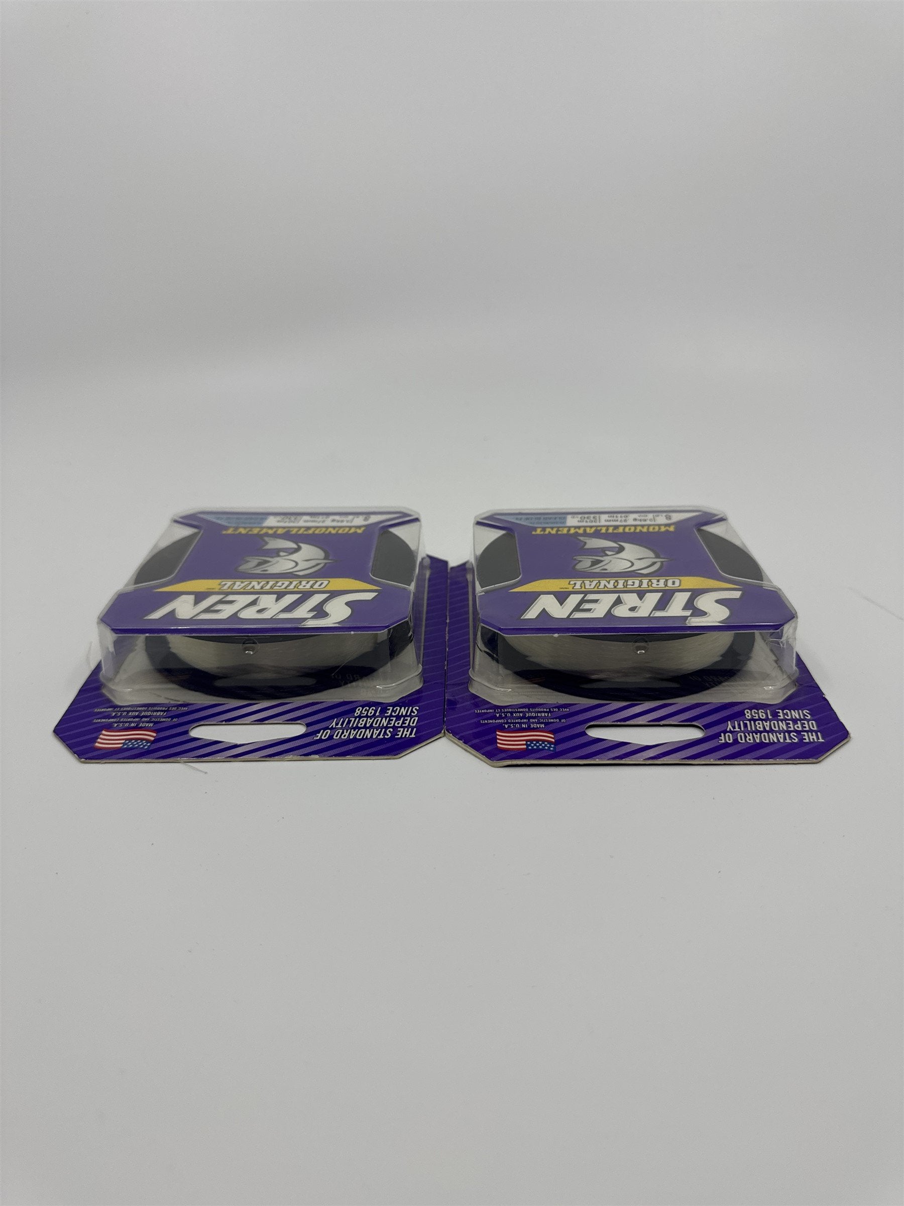 Set of 2 Stren Original Monofilament Clear Fishing Line 8 lb. 330 Yards