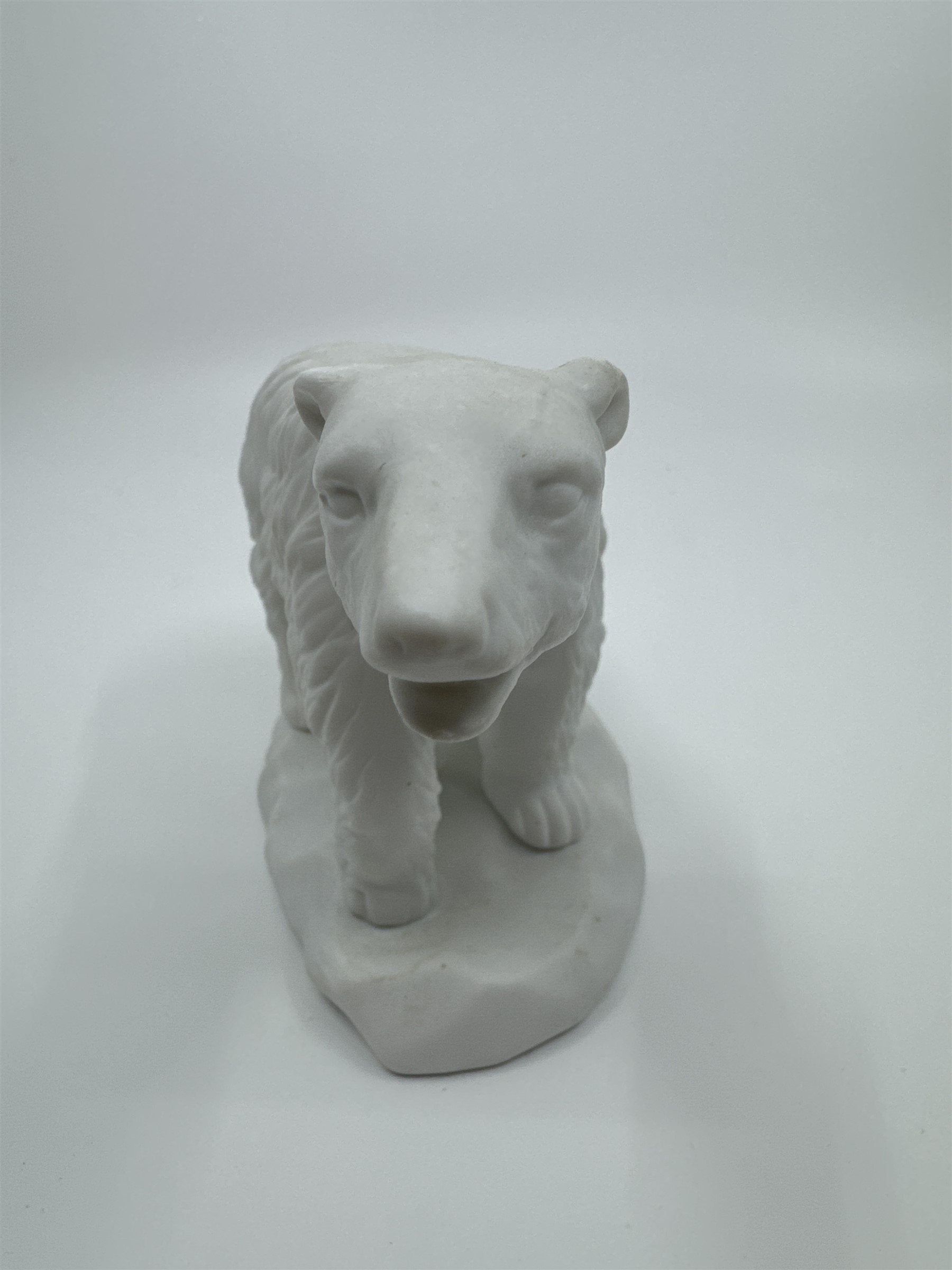 Vintage White Porcelain Polar Bear on Sheet of Ice/Iceberg