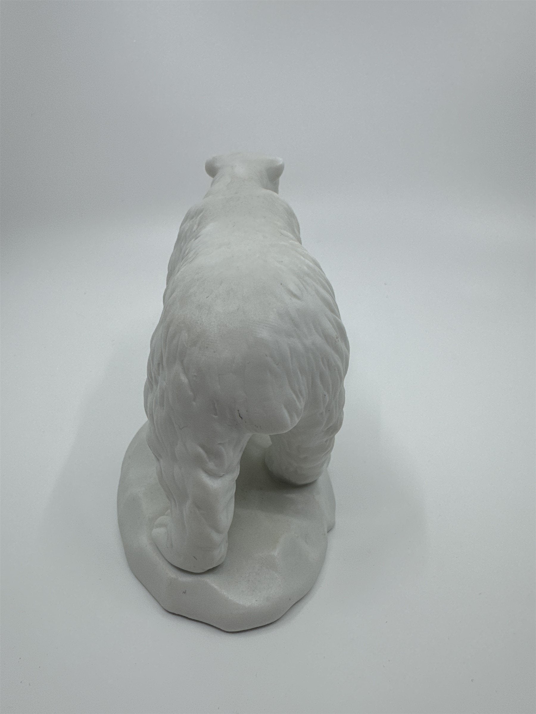 Vintage White Porcelain Polar Bear on Sheet of Ice/Iceberg