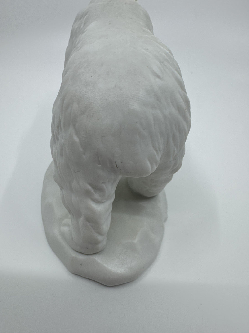 Vintage White Porcelain Polar Bear on Sheet of Ice/Iceberg
