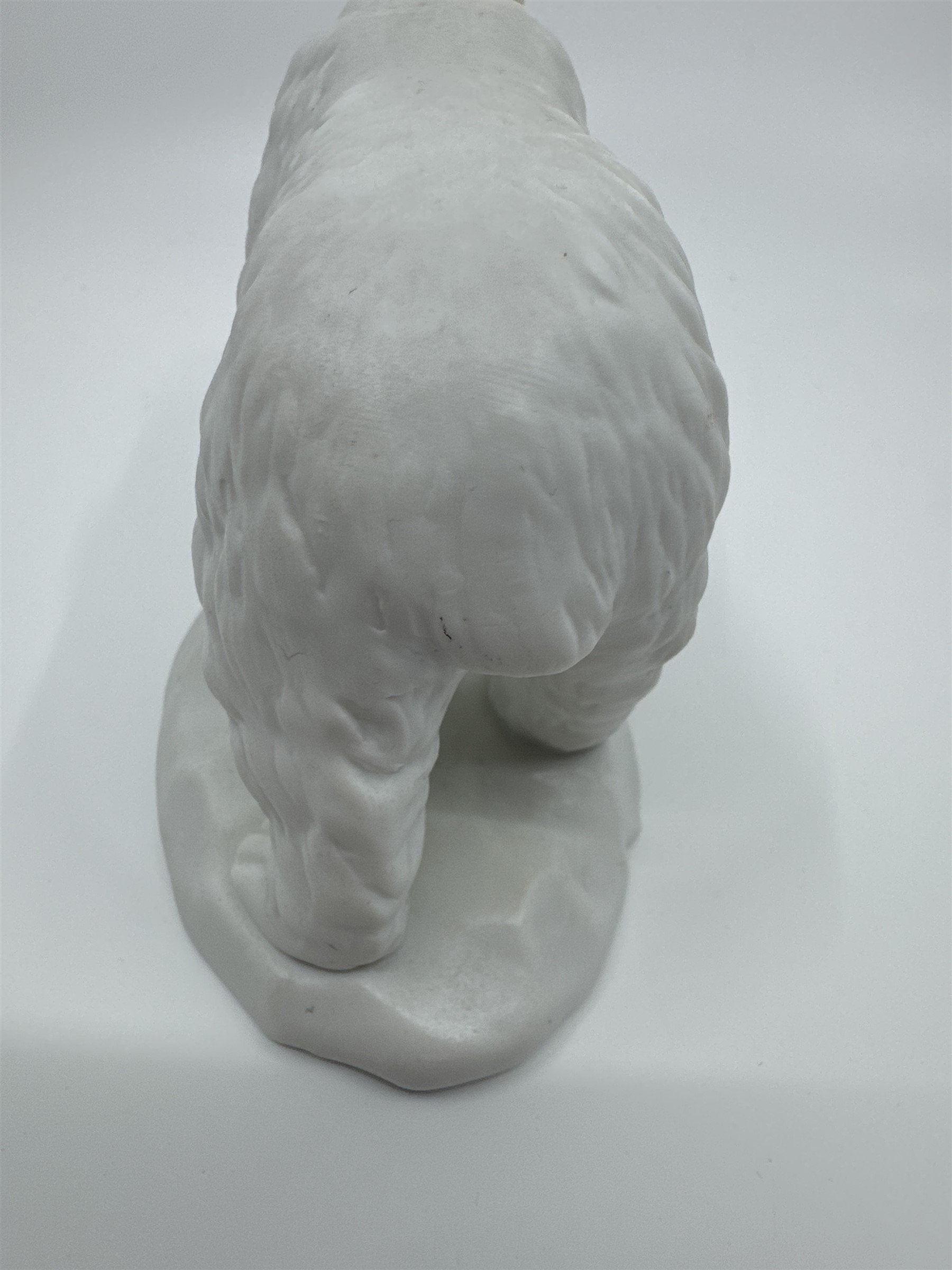 Vintage White Porcelain Polar Bear on Sheet of Ice/Iceberg