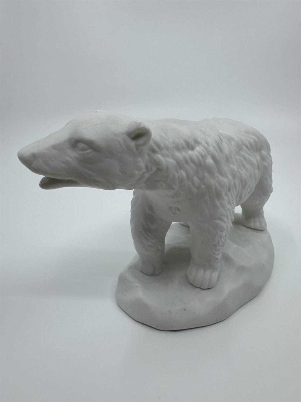 Vintage White Porcelain Polar Bear on Sheet of Ice/Iceberg