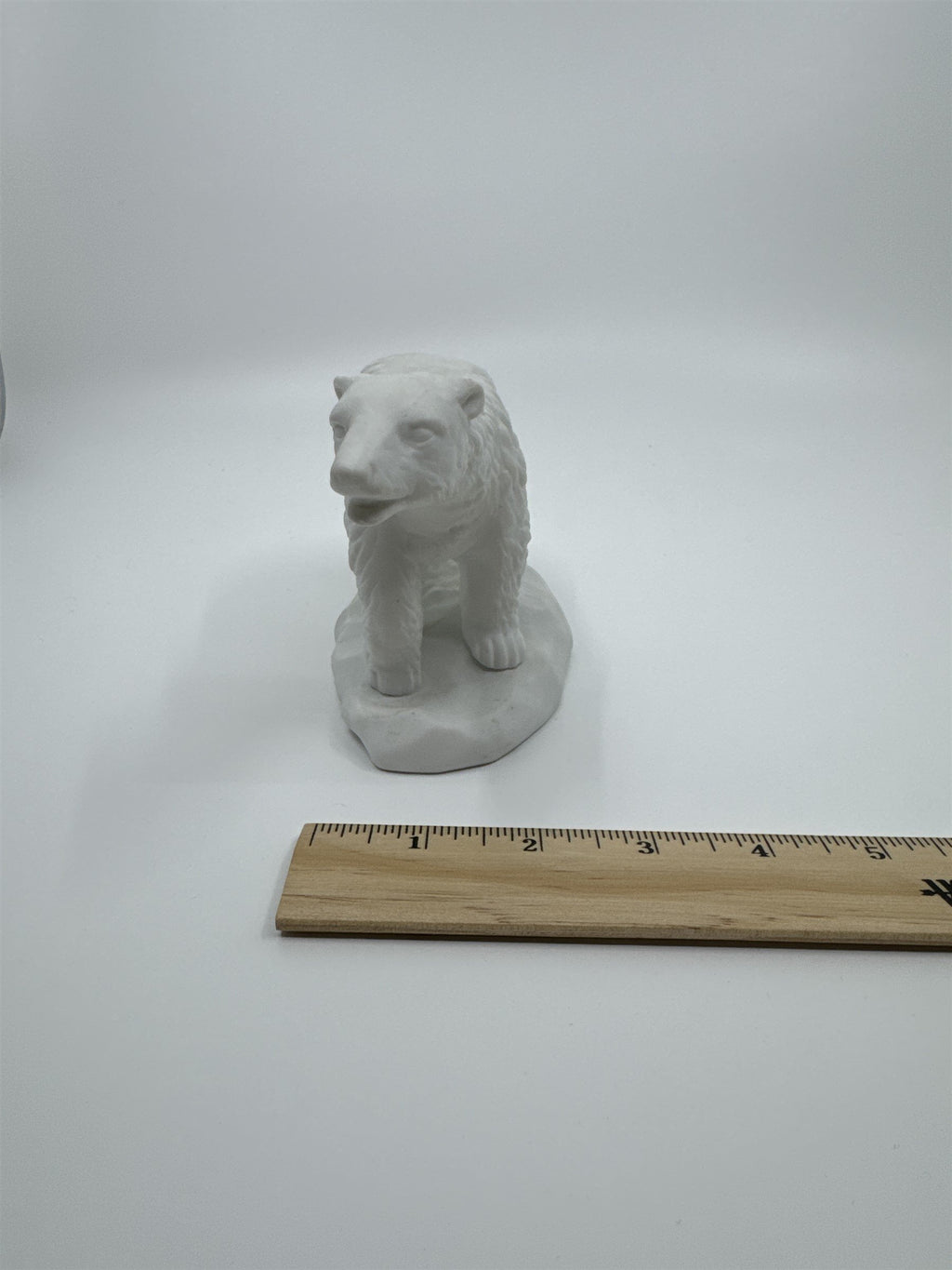 Vintage White Porcelain Polar Bear on Sheet of Ice/Iceberg