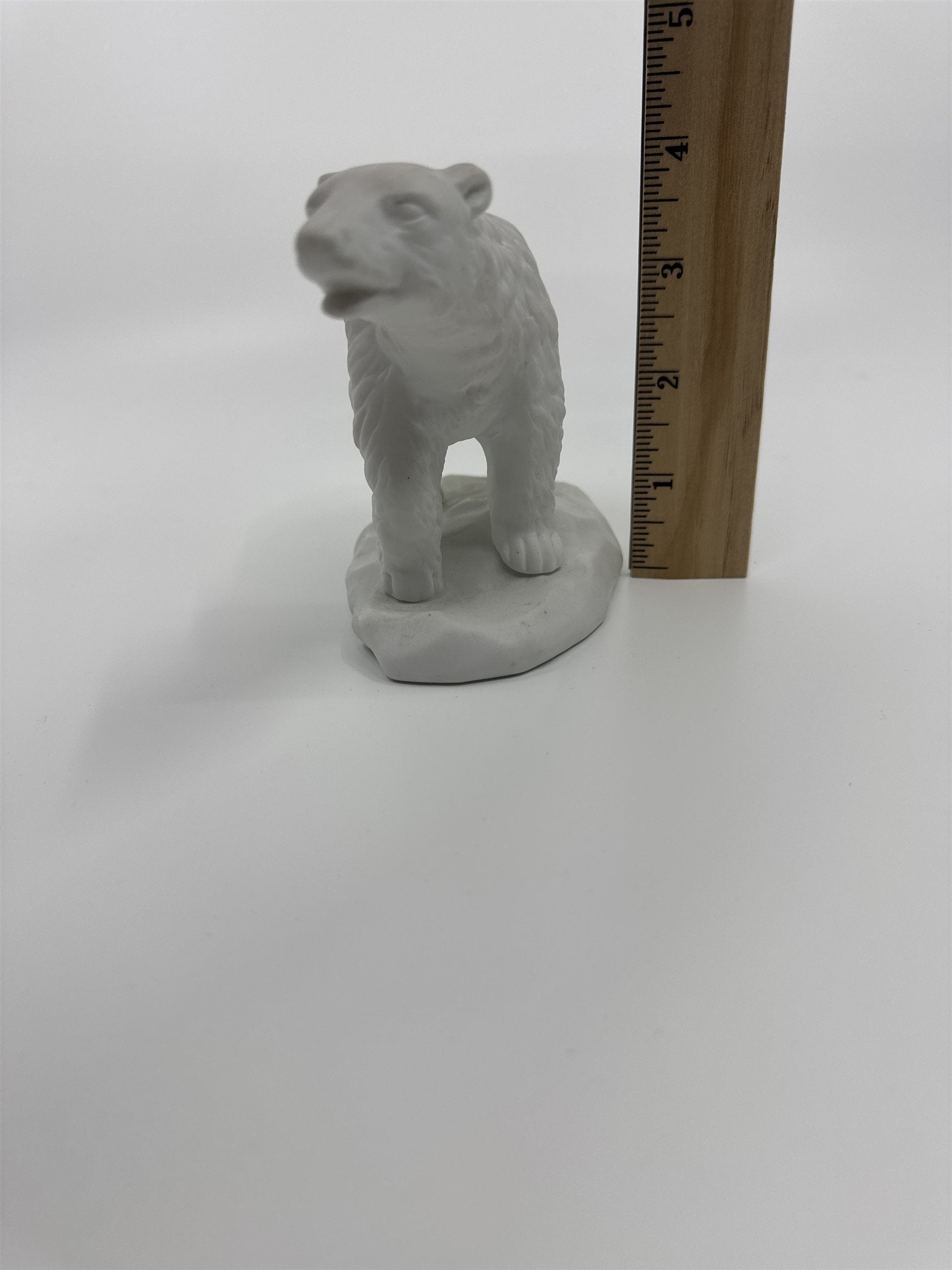 Vintage White Porcelain Polar Bear on Sheet of Ice/Iceberg