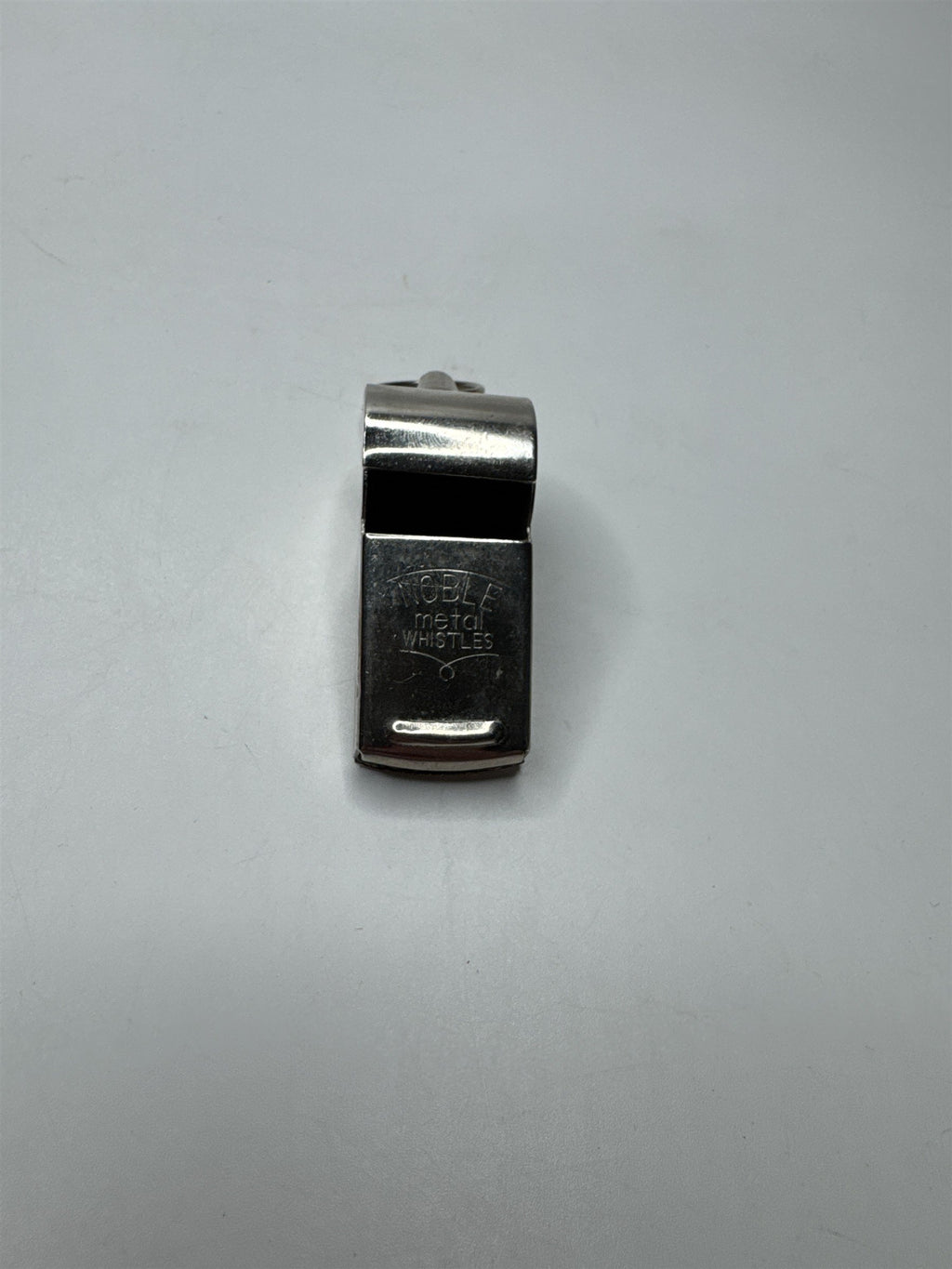 Vintage Noble Metal Toy Whistle Made in Japan WORKS /w Keyring