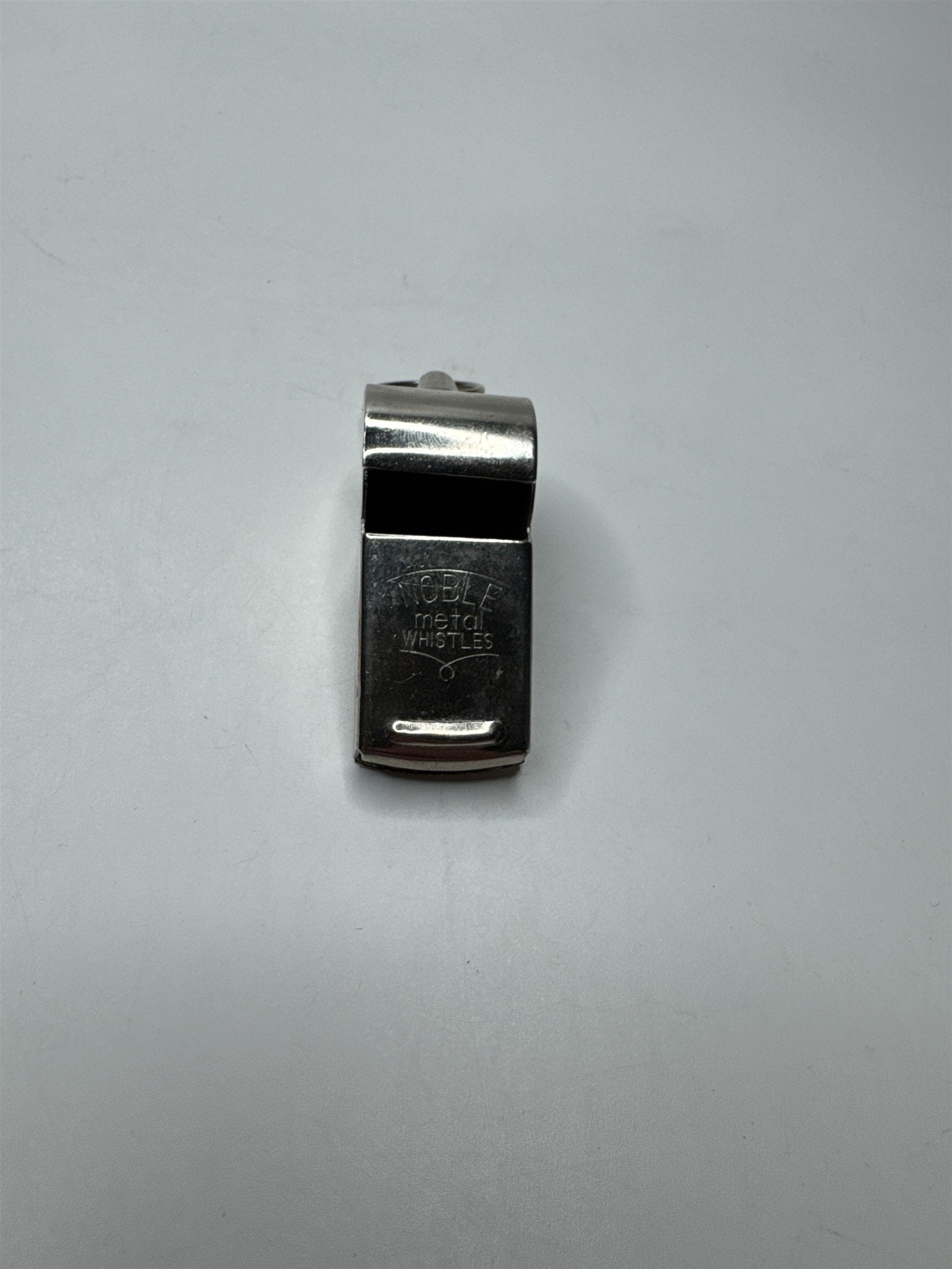Vintage Noble Metal Toy Whistle Made in Japan WORKS /w Keyring