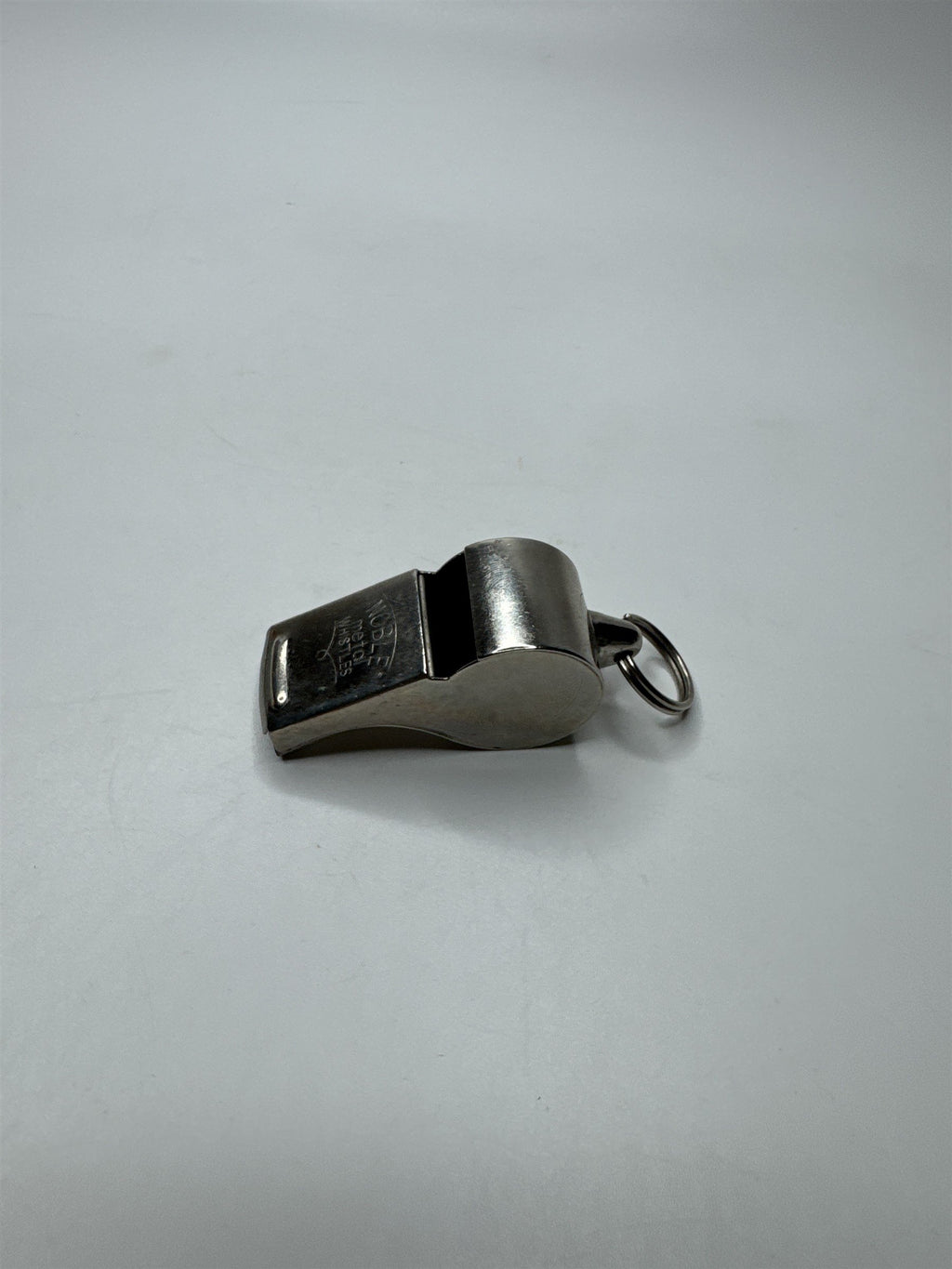 Vintage Noble Metal Toy Whistle Made in Japan WORKS /w Keyring