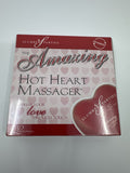 The Amazing Hot Heart Massager by Slumber Parties New In Box Red Heart