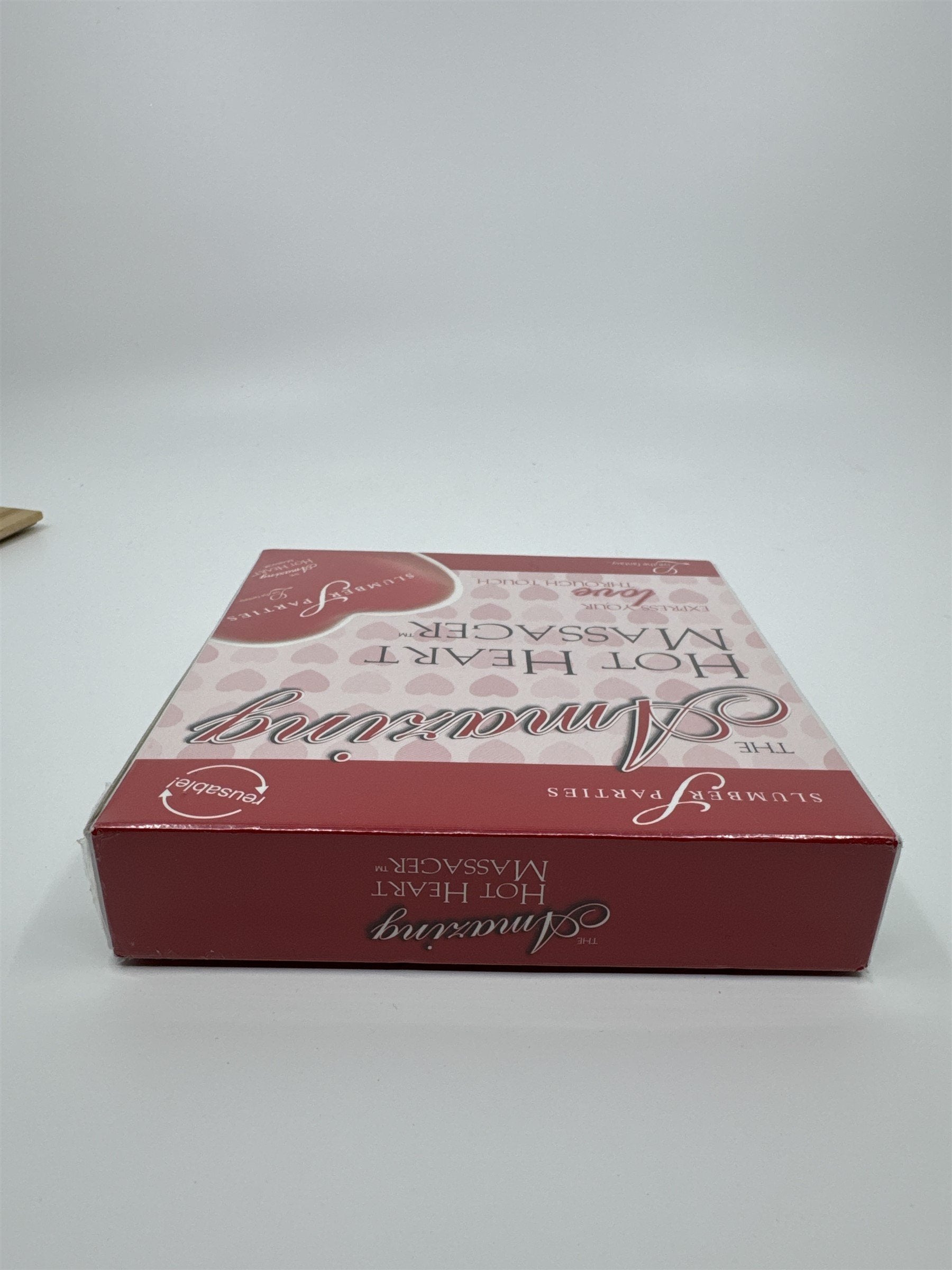 The Amazing Hot Heart Massager by Slumber Parties New In Box Red Heart