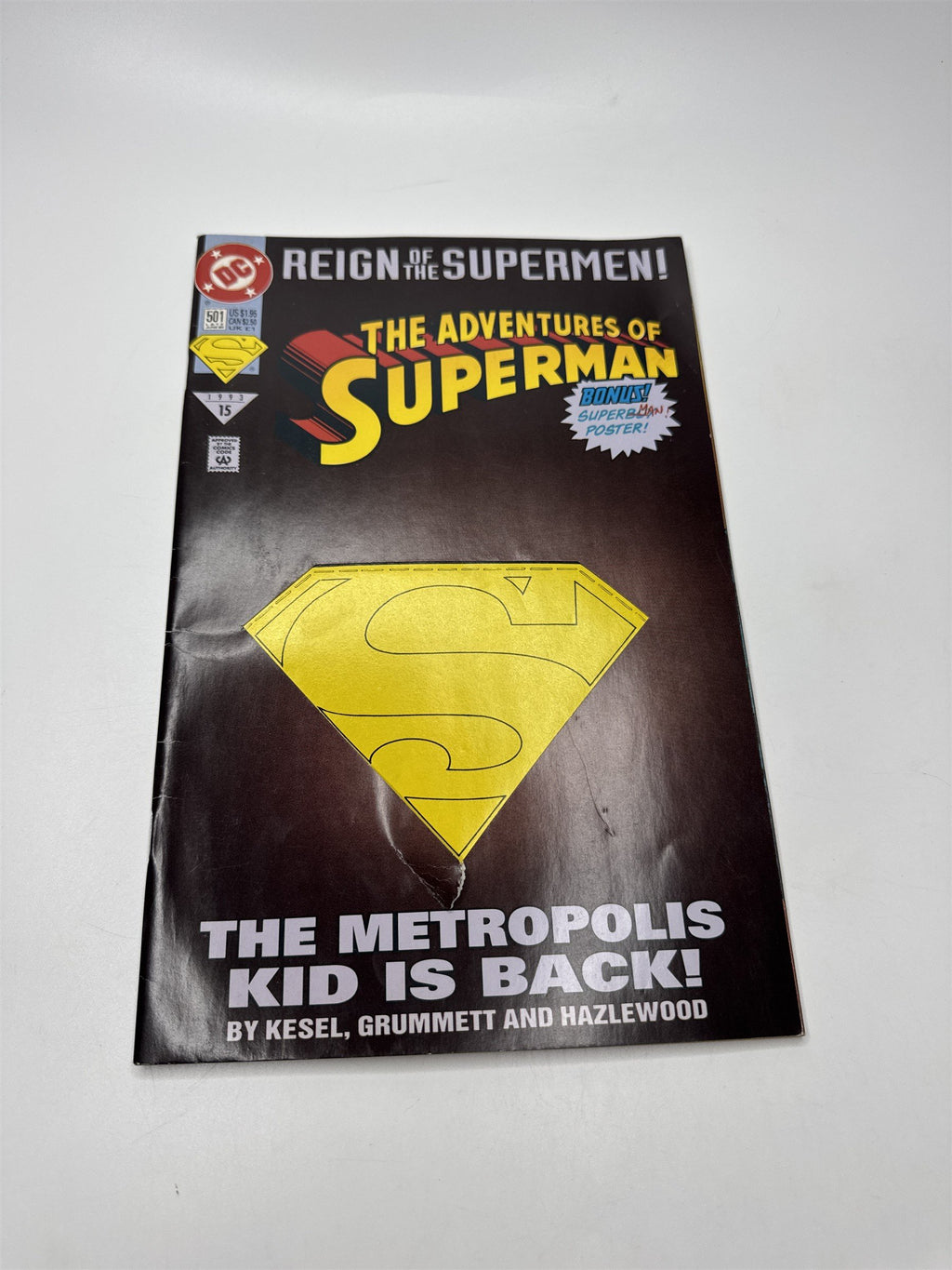 Lot of 4 1993 DC Comics The Adventures of Superman #500 #501 #78 #22 One Sealed