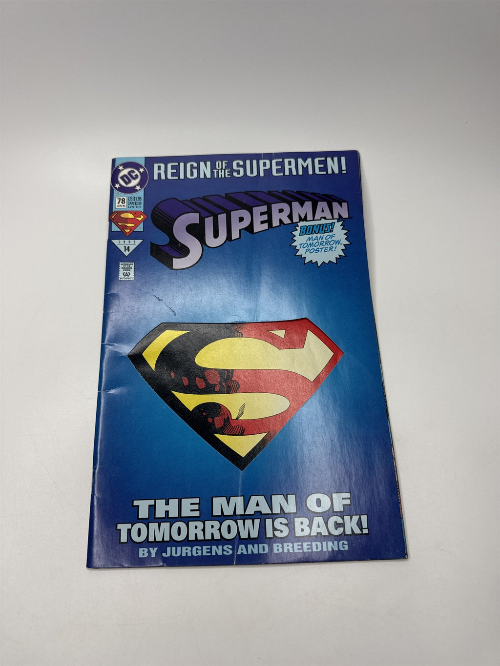 Lot of 4 1993 DC Comics The Adventures of Superman #500 #501 #78 #22 One Sealed