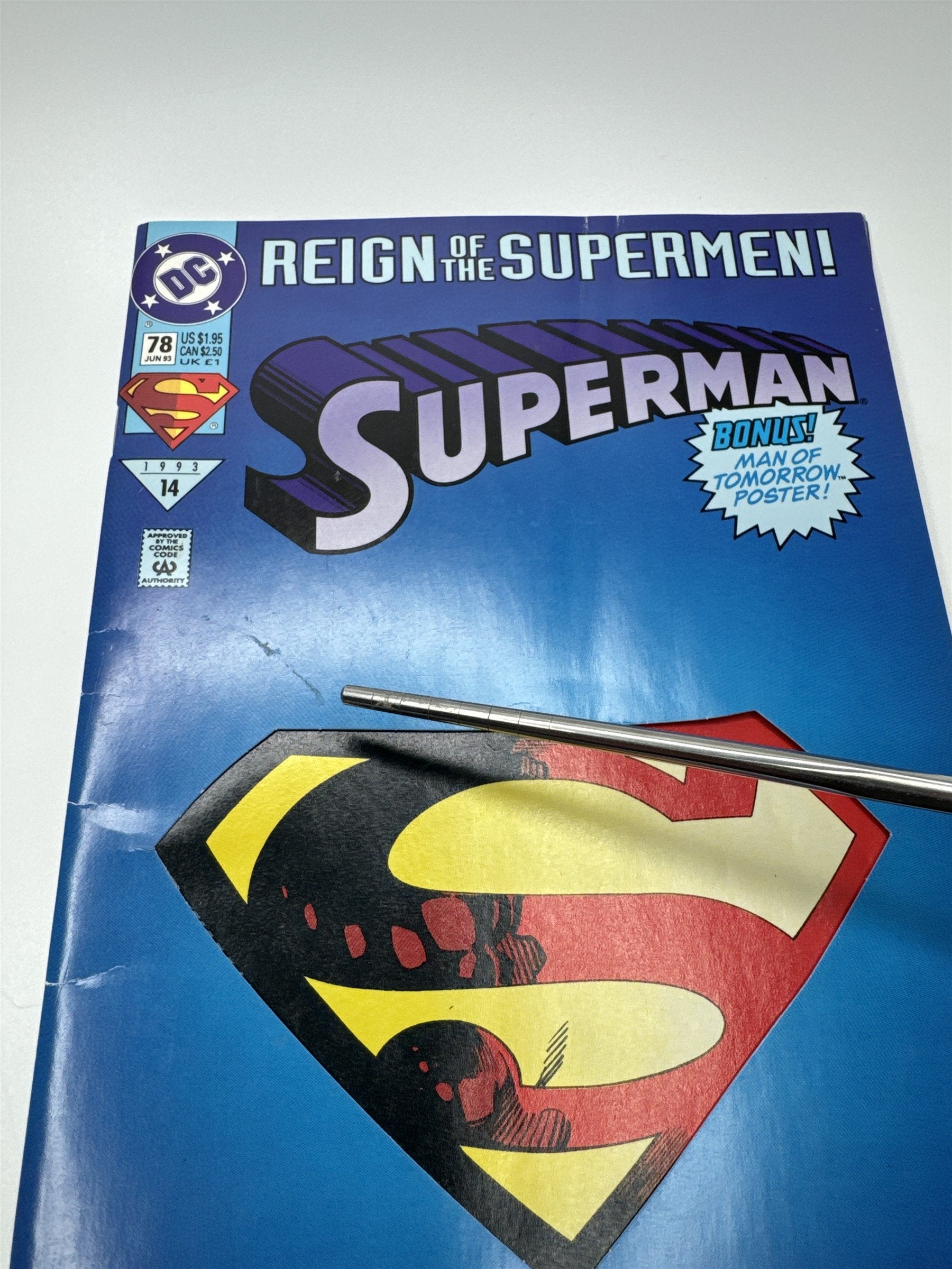 Lot of 4 1993 DC Comics The Adventures of Superman #500 #501 #78 #22 One Sealed