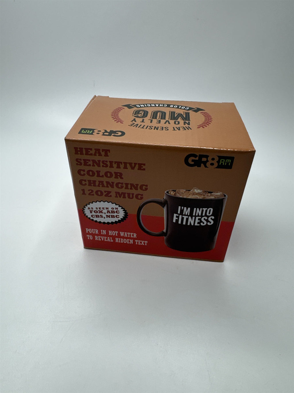 "I'm Into Fitness" GR8AM 16oz Heat Sensitive Color Changing Novelty Funny Mug