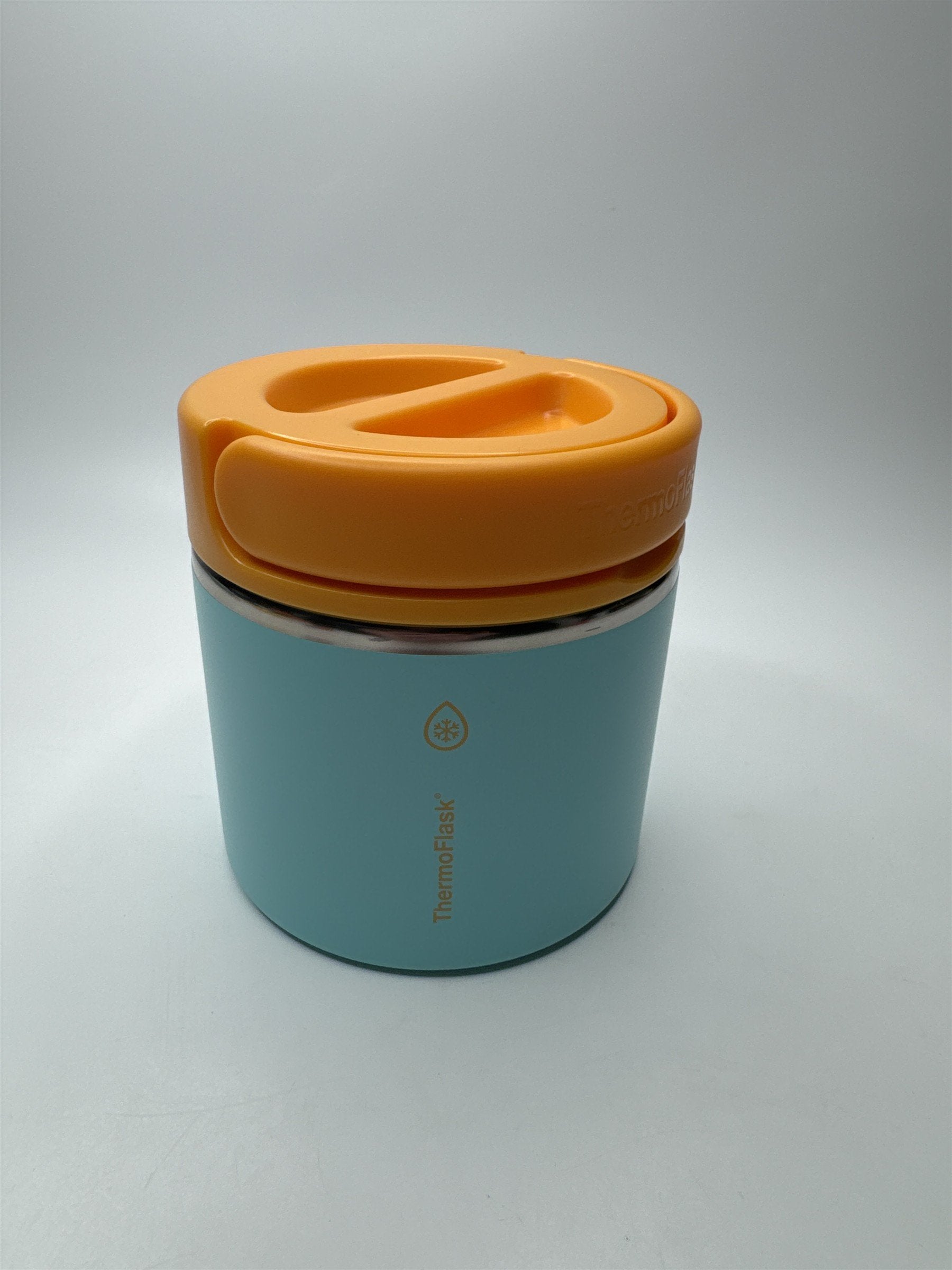 Thermoflask Insulated Food Jar Stainless Steel BPA Free Powder Blue Orange 20oz