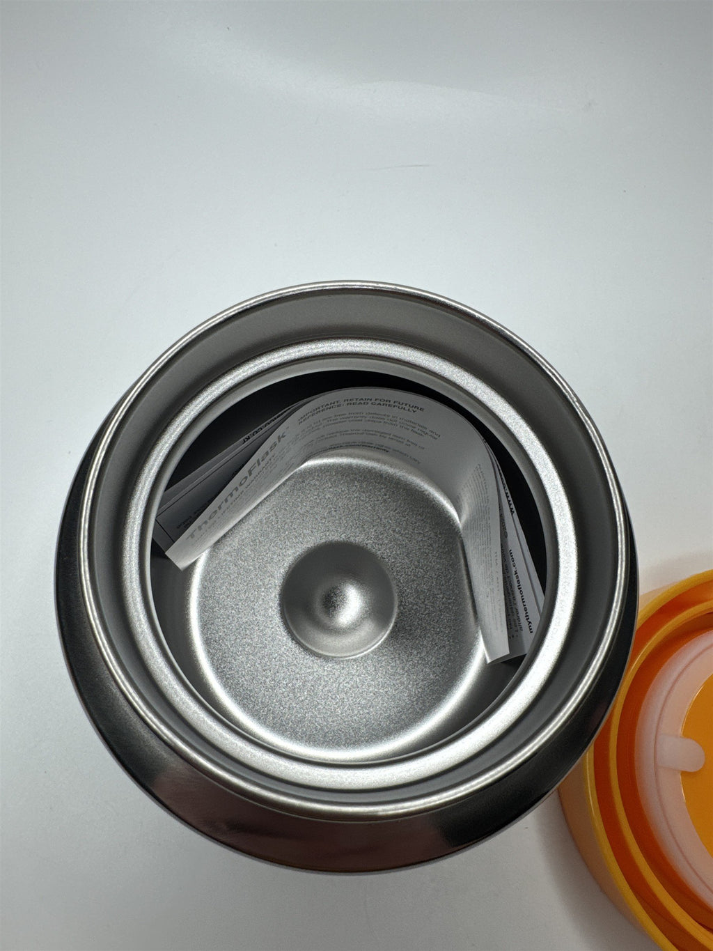 Thermoflask Insulated Food Jar Stainless Steel BPA Free Powder Blue Orange 20oz
