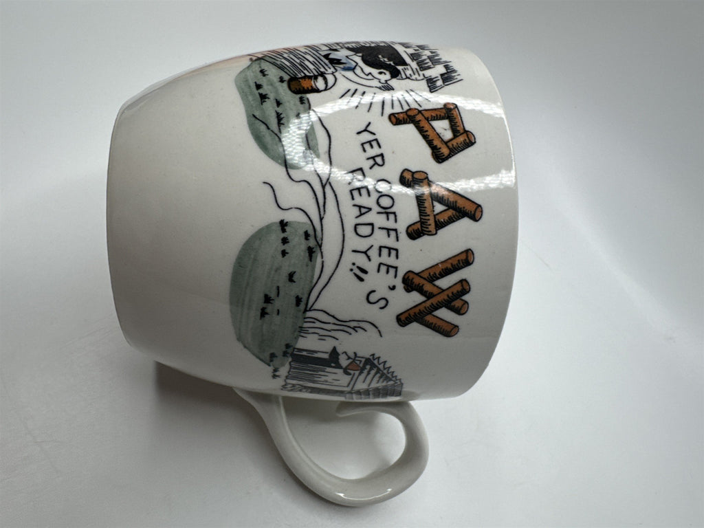 Vintage Paw Yer Coffee's Ready Hillbilly Coffee Mug Made In Japan