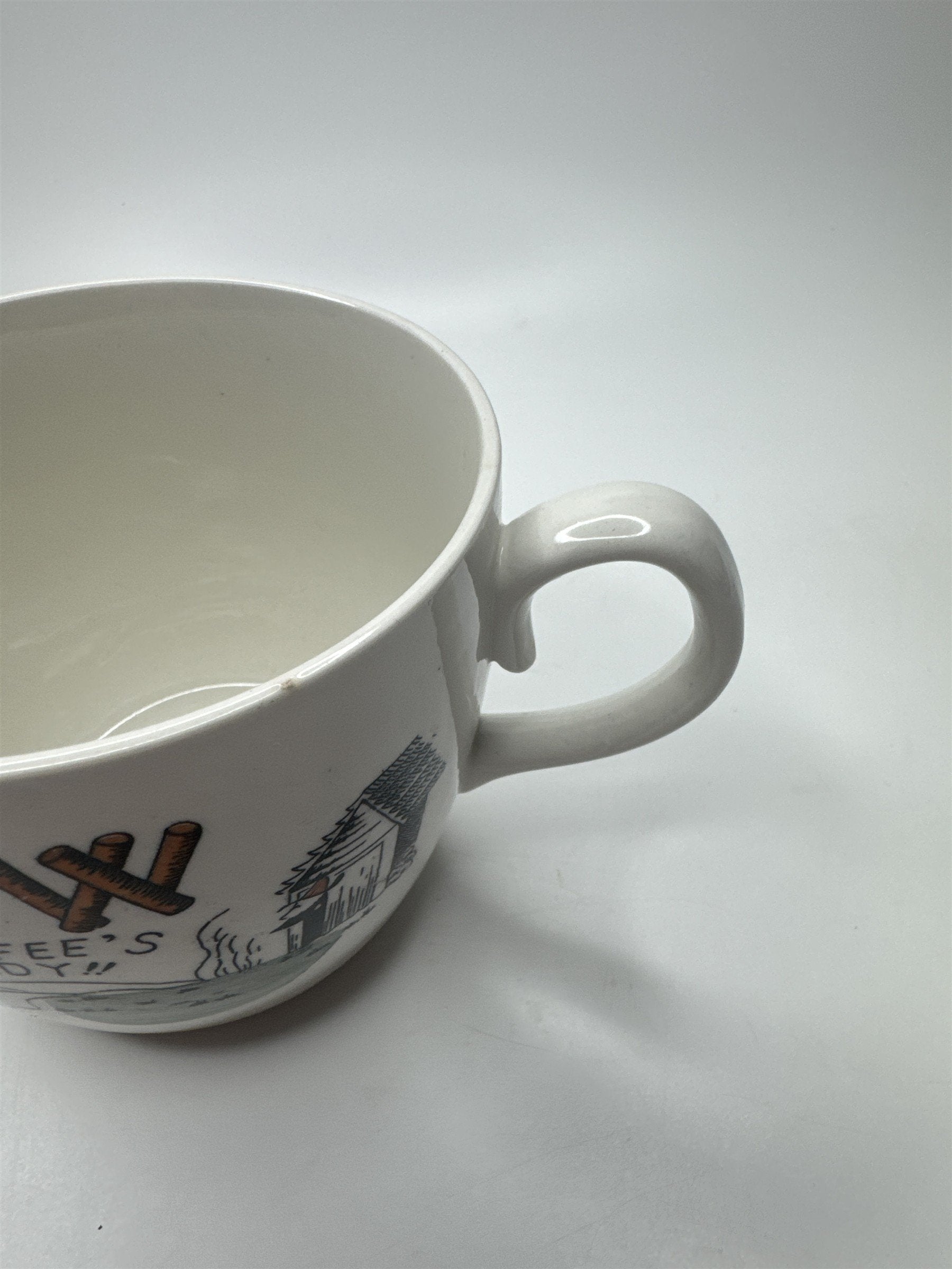 Vintage Paw Yer Coffee's Ready Hillbilly Coffee Mug Made In Japan
