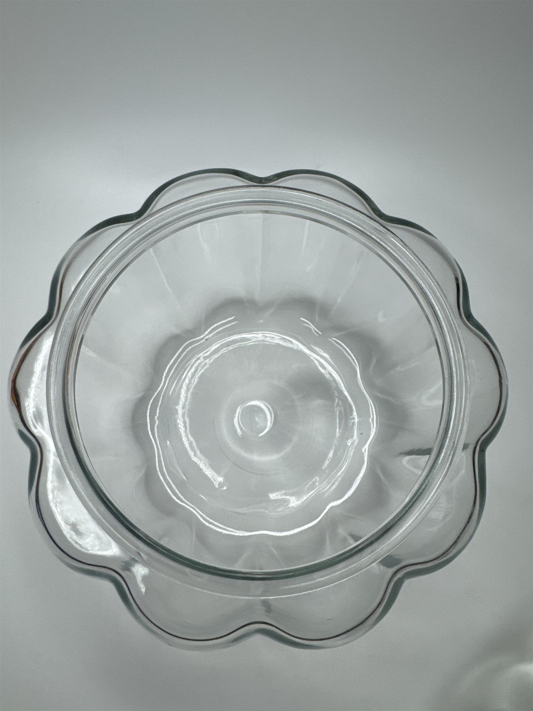 Vintage Dunkin Anchor Hocking Glass Pumpkin Jar /w Lid Candy Dish Cookie Jar