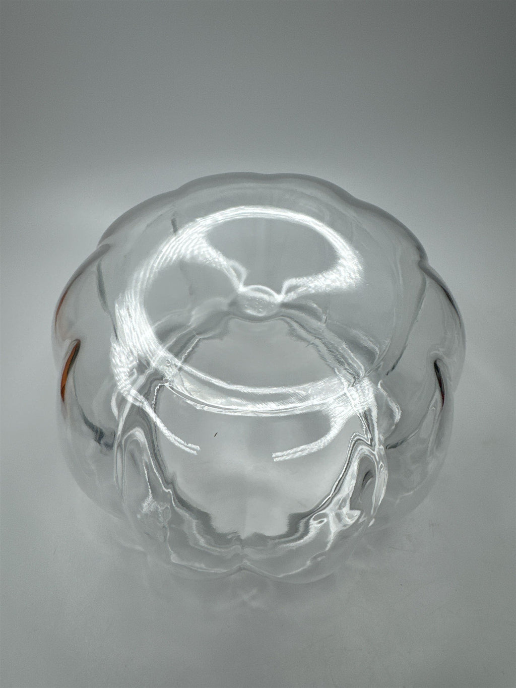 Vintage Dunkin Anchor Hocking Glass Pumpkin Jar /w Lid Candy Dish Cookie Jar