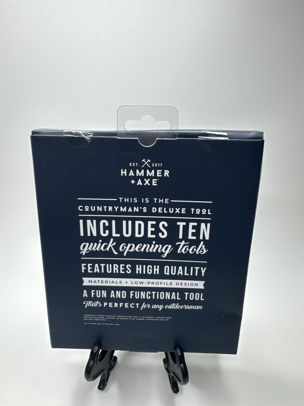 Hammer & Axe Brand Countryman's Deluxe Tool Features 10 Quick-Opening Tools Gift
