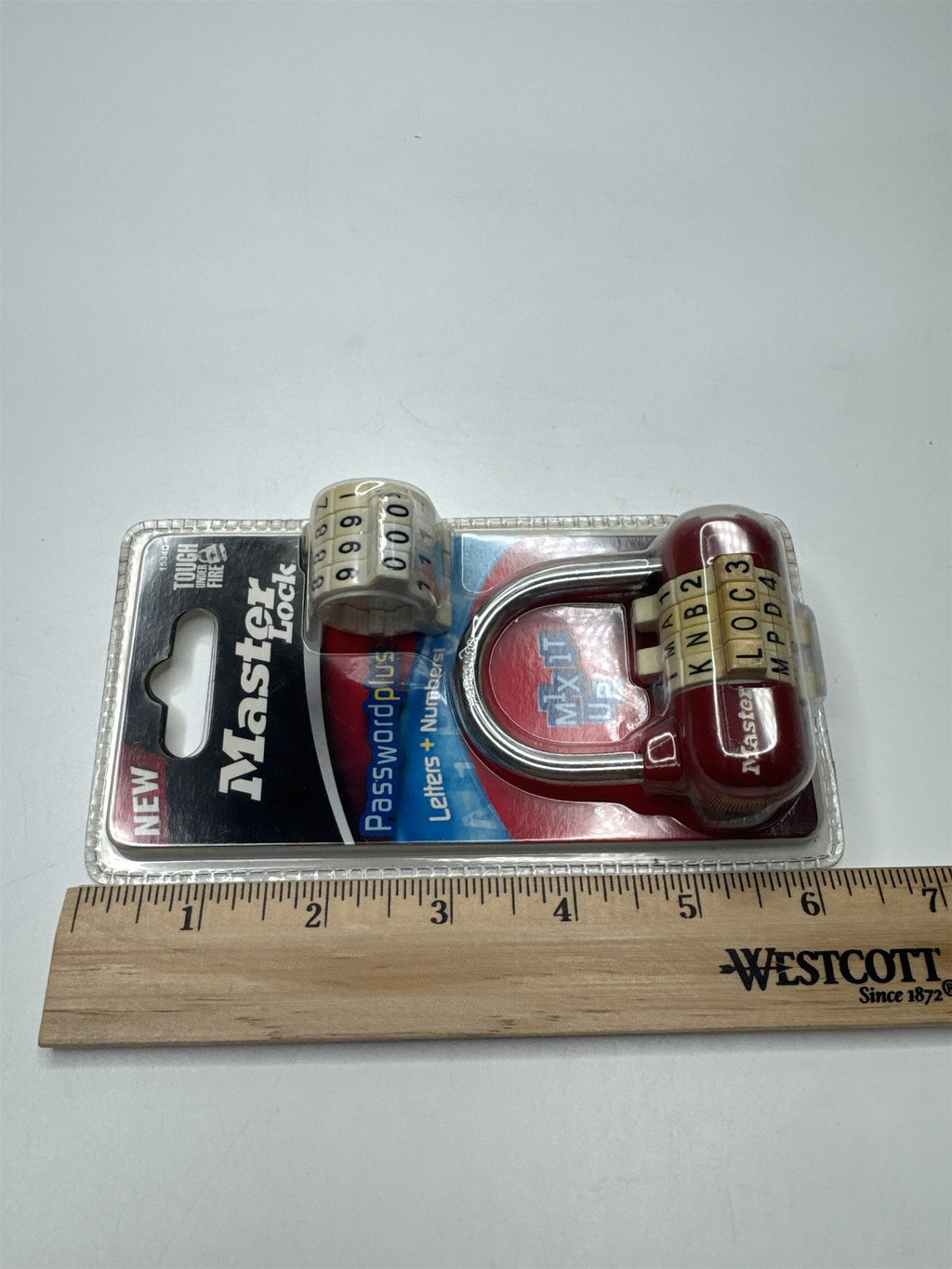 Master Lock Tough Under Fire Password Plus Letters & Numbers 1534D 2-1/2" Lock