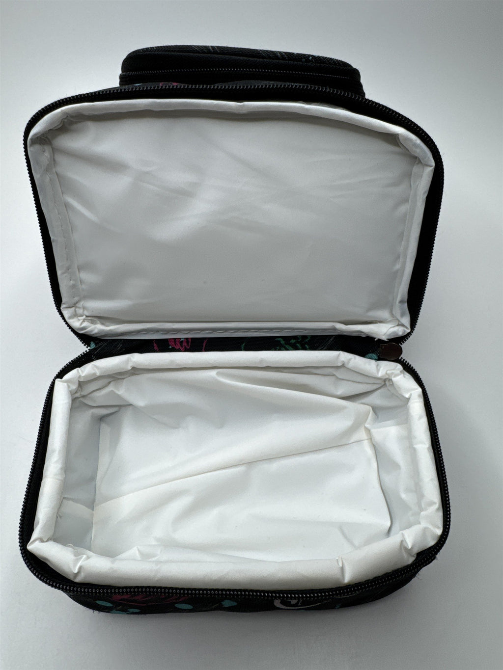 Yak Pak Lunch Bag/Box Multicolored With Hearts and Skulls