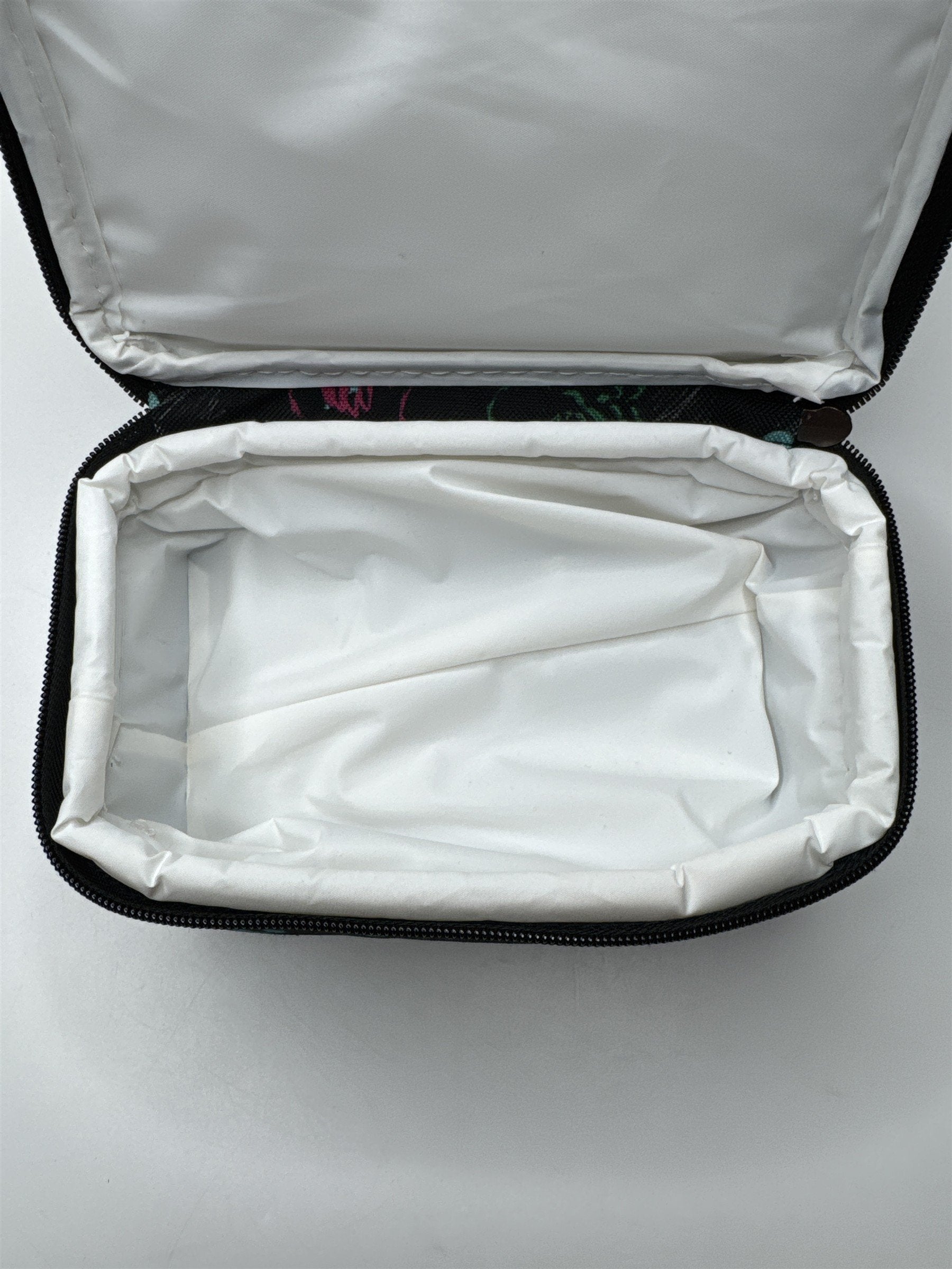 Yak Pak Lunch Bag/Box Multicolored With Hearts and Skulls