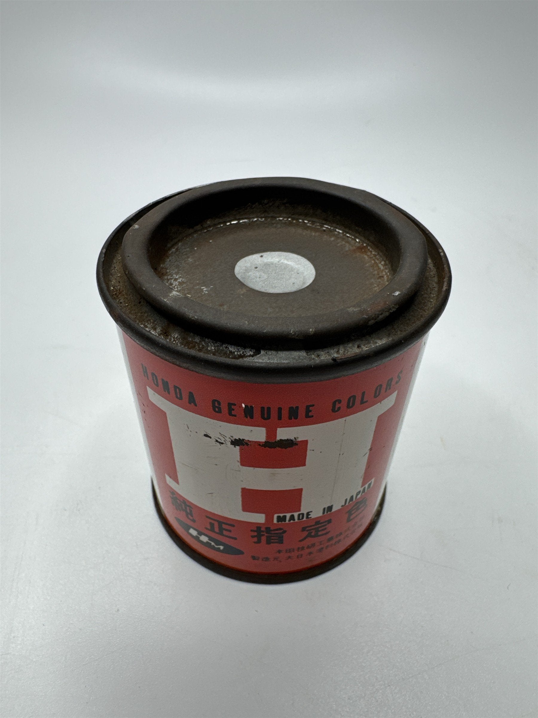 Vintage 1974 Honda Genuine Colors Motorcycle Silver Touch Up Paint Can