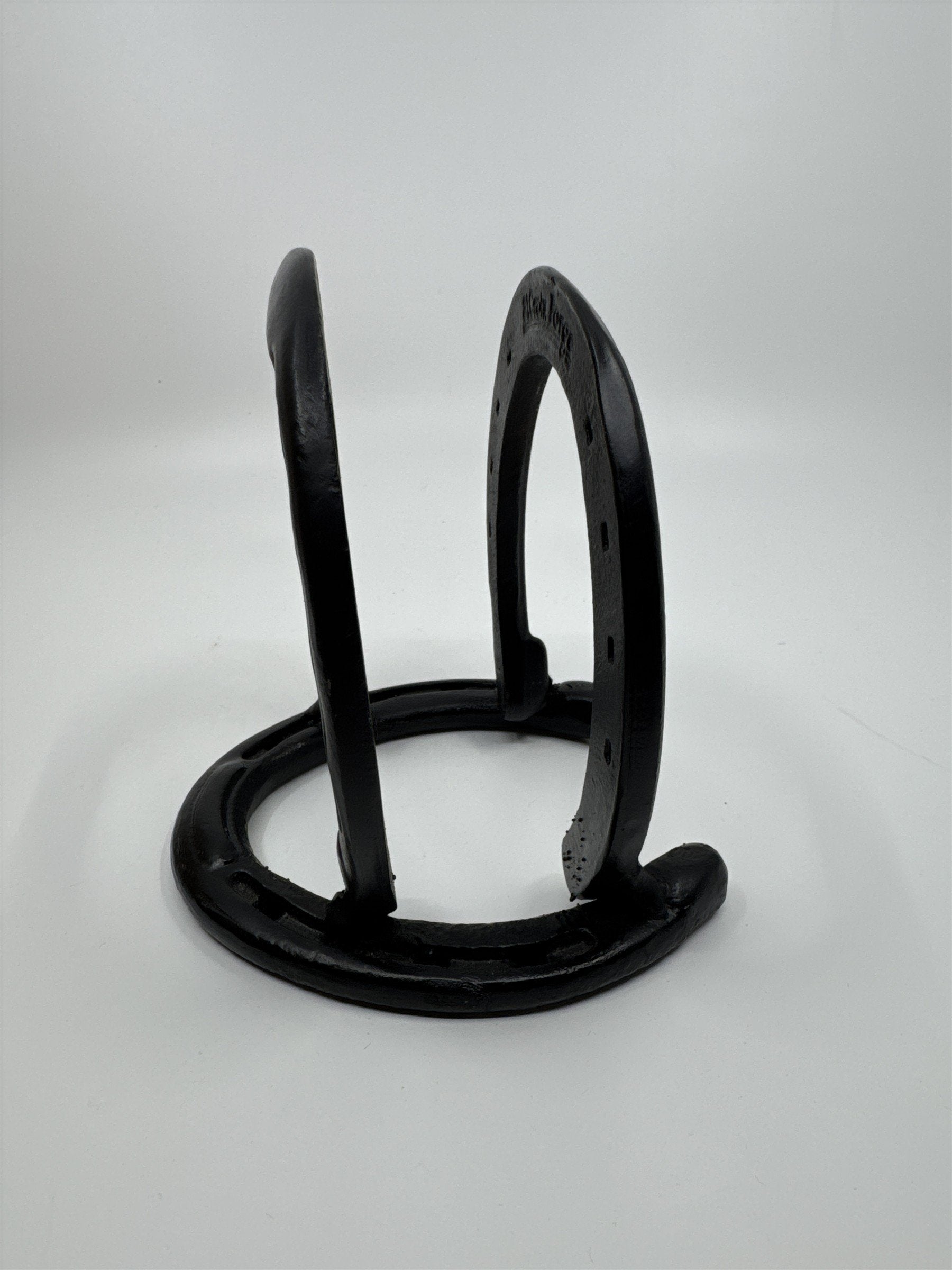 Vintage Black Horseshoe Napkin Holder or Letter Holder Rustic/Farmhouse Decor