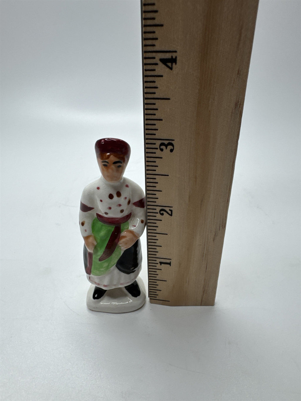 Vtg 3" Ceramic Ukrainian Man With Traditional Clothing Figurine Made in Japan