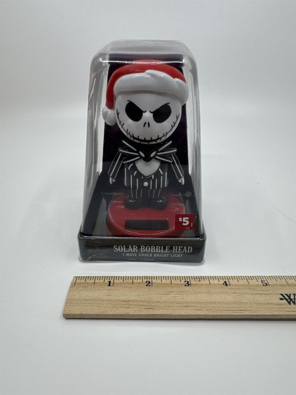Disney The Nightmare Before Christmas Jack Skellington Solar Bobble Head Santa