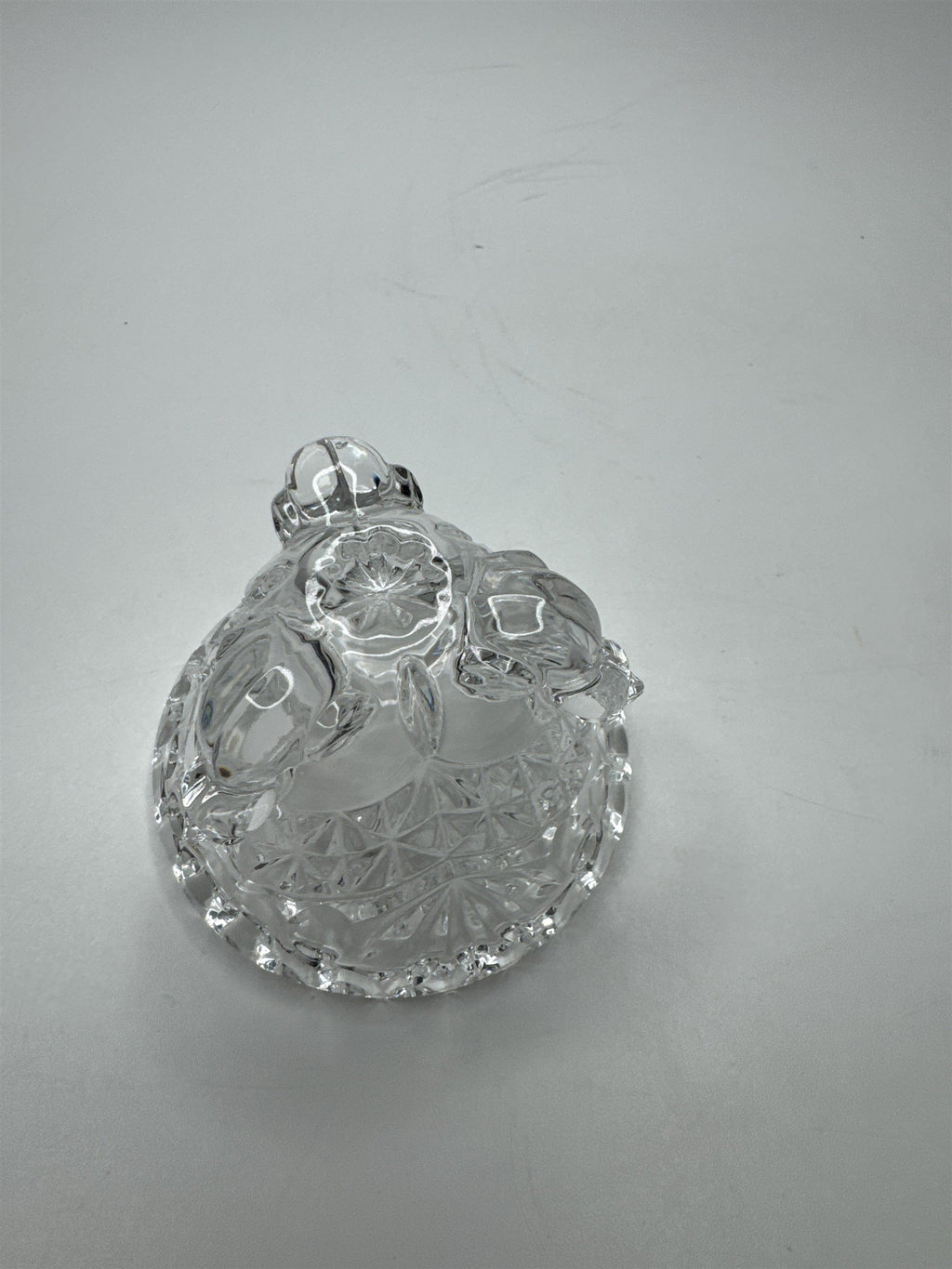 Vintage The Byrdes Birds Crystal Collection Trinket Box Round Footed Bavarian