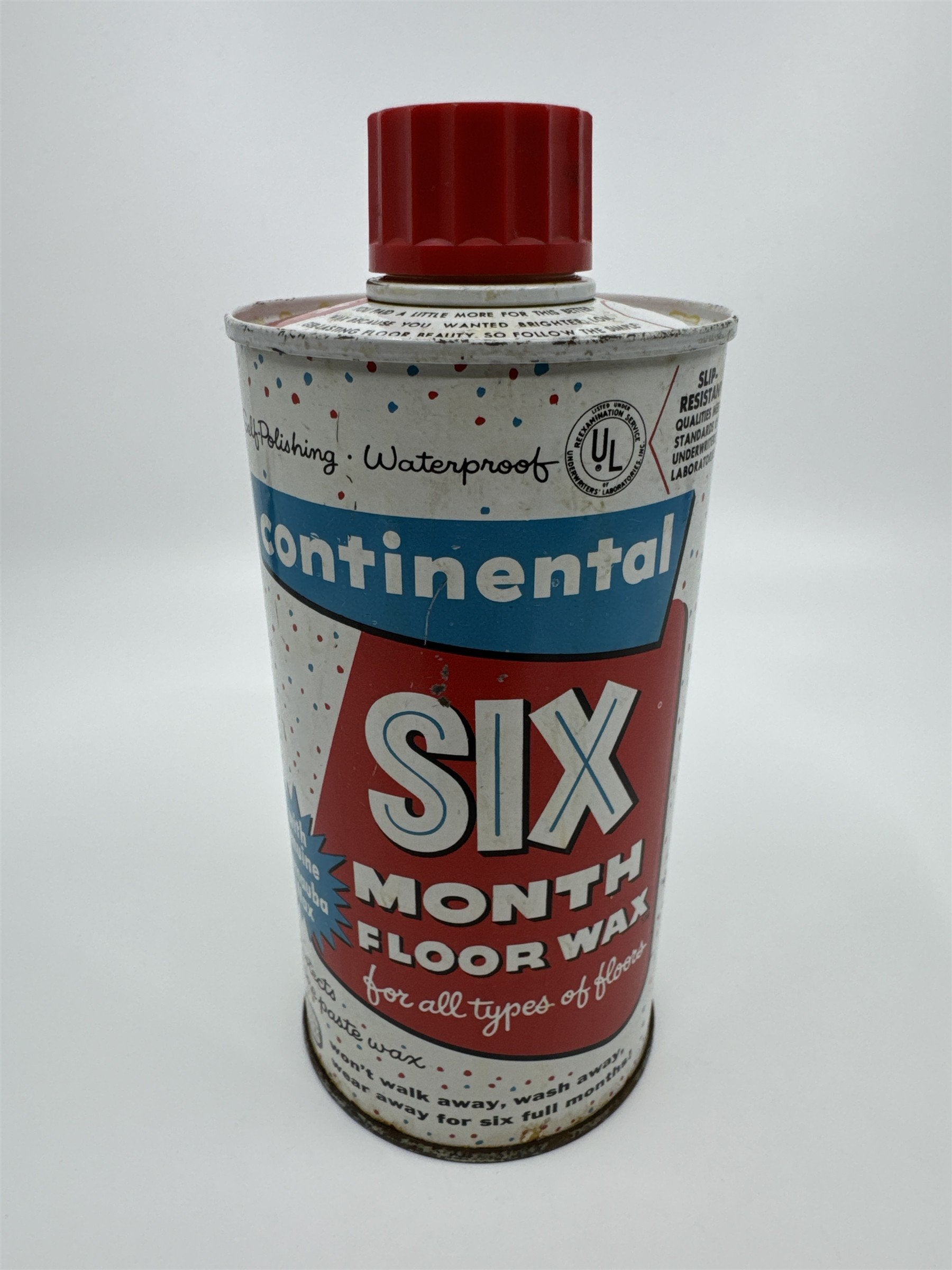 Continental Six Month Floor Wax with Carnuba Wax with Some Contents