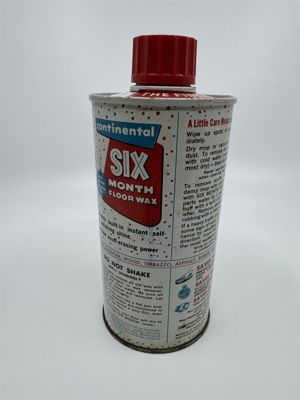 Continental Six Month Floor Wax with Carnuba Wax with Some Contents