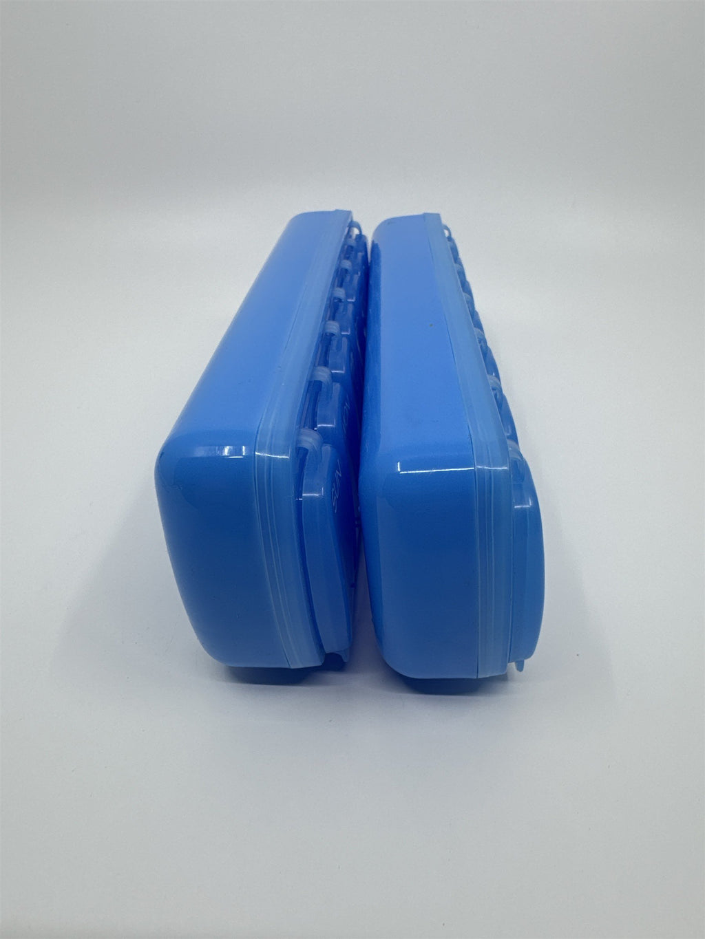 Set of Two Blue Pill/Medication Containers/Organizers Sunday Through Saturday