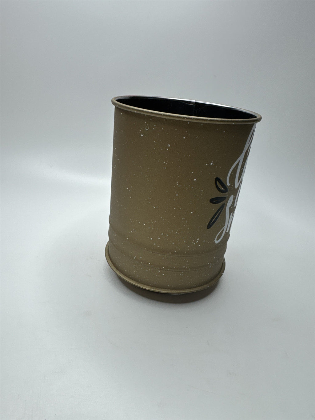 Let It Snow Winter Christmas Time Gold Flour Sifter Utensil
