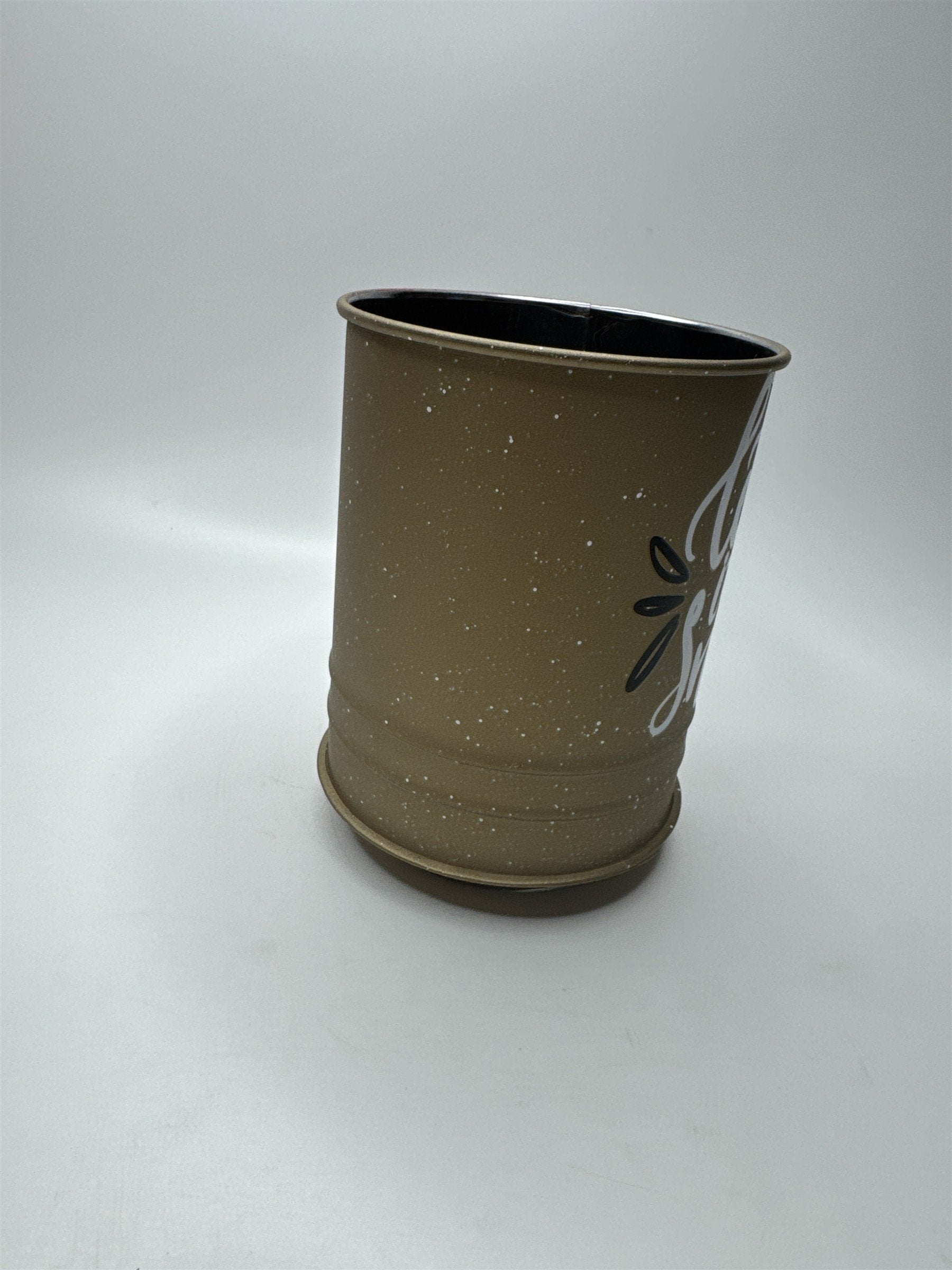 Let It Snow Winter Christmas Time Gold Flour Sifter Utensil